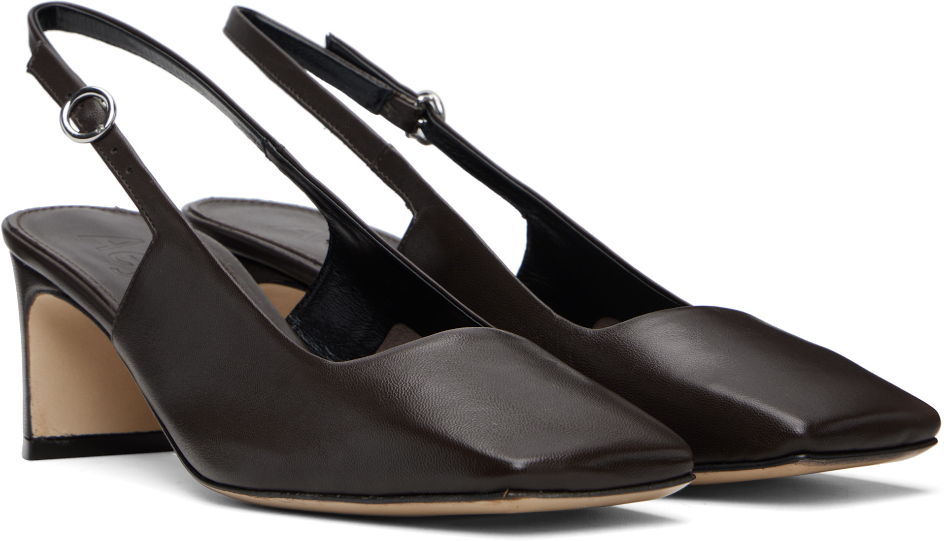 Aeyde - Chaussures à talon Liza brunes