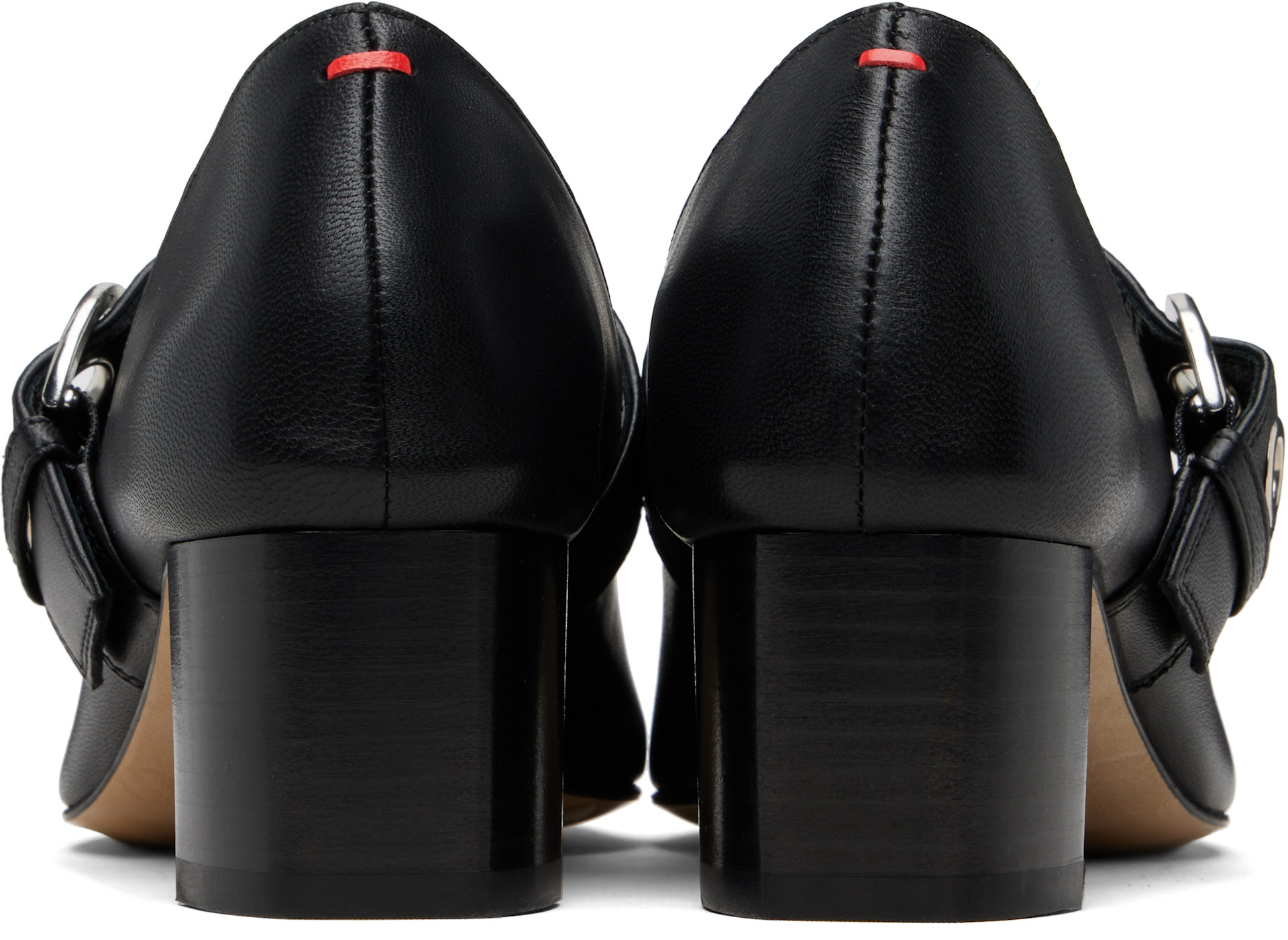 Aeyde - Chaussures à talon Lina noires à œillets