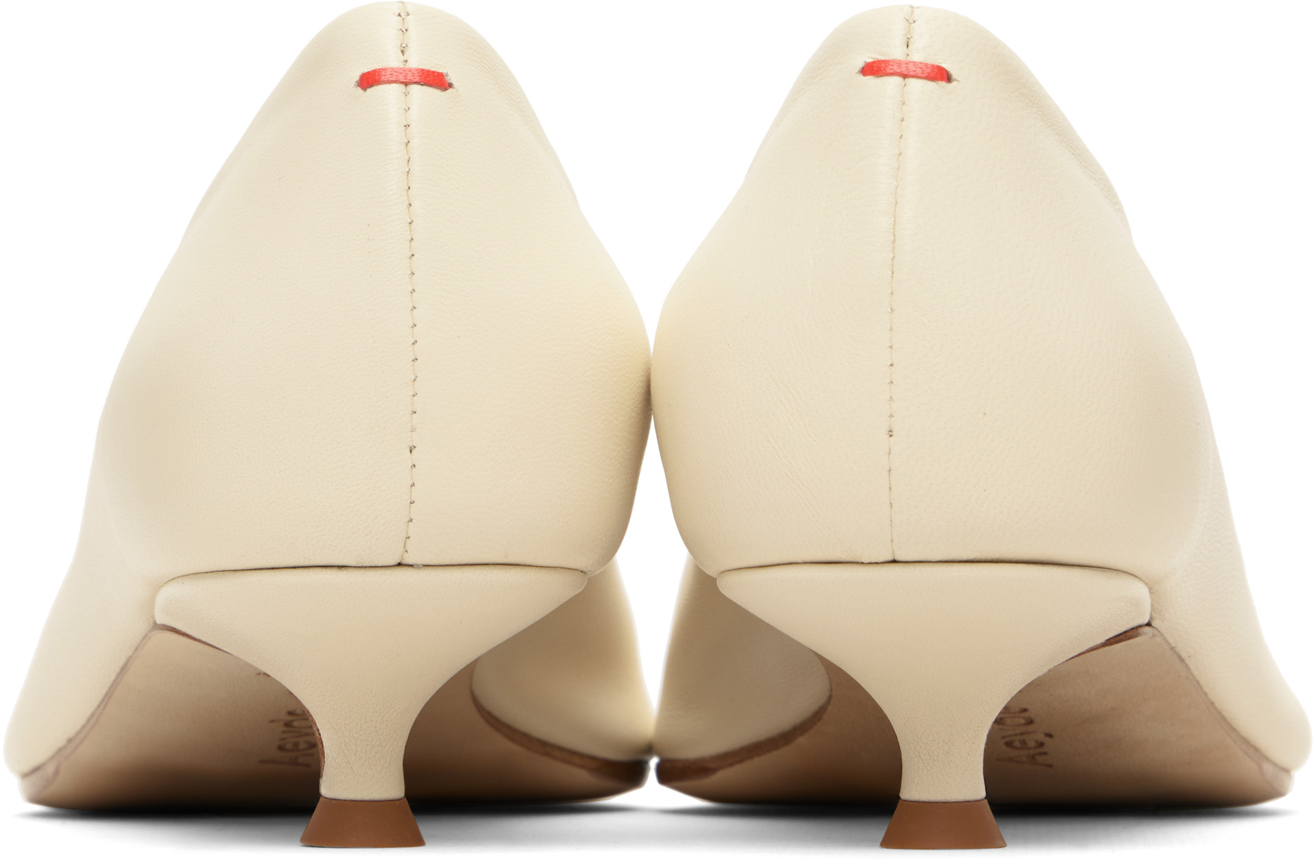 Aeyde - Chaussures à talon Cari blanc cassé