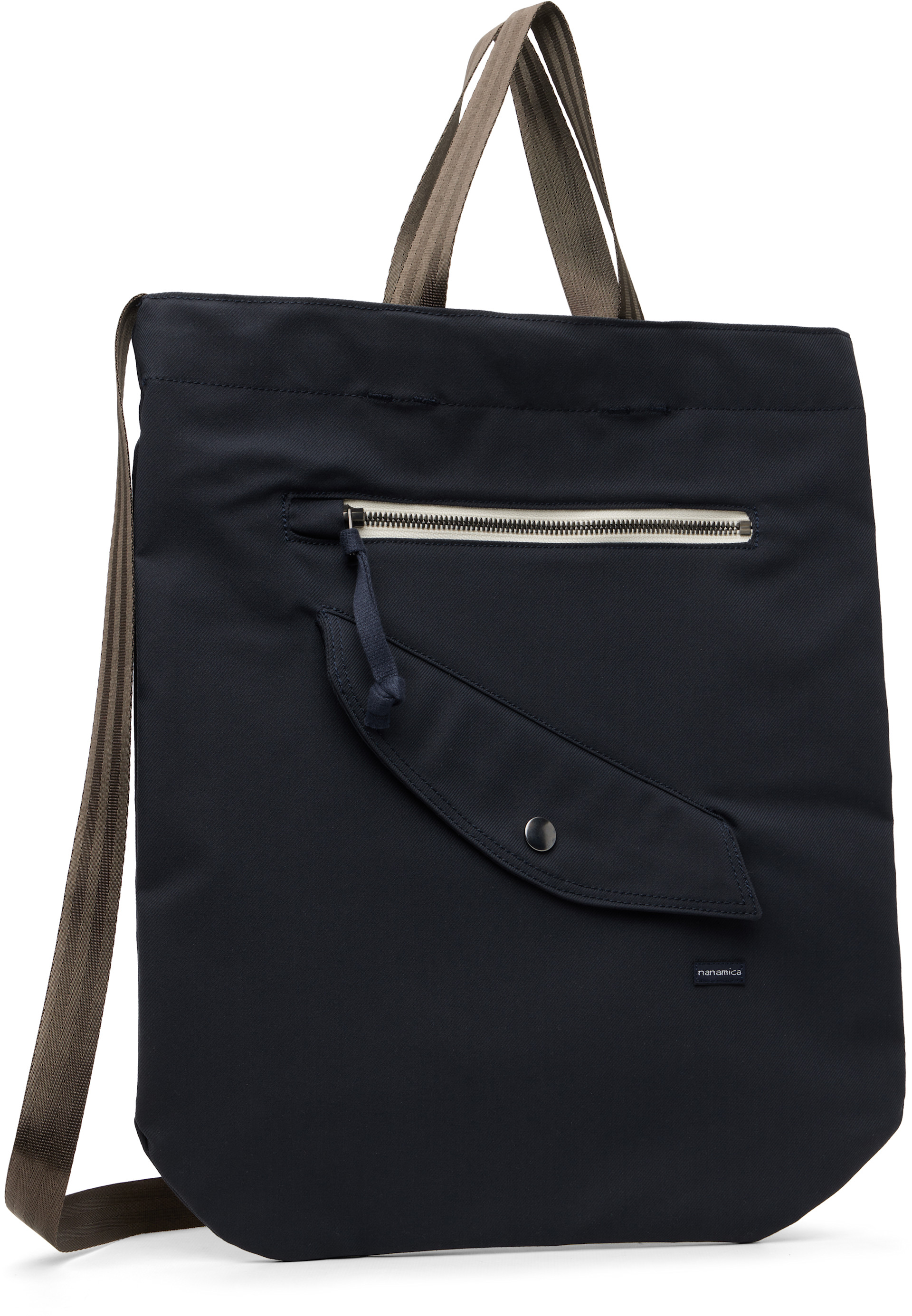 nanamica: Navy Shoulder Bag Tote | SSENSE