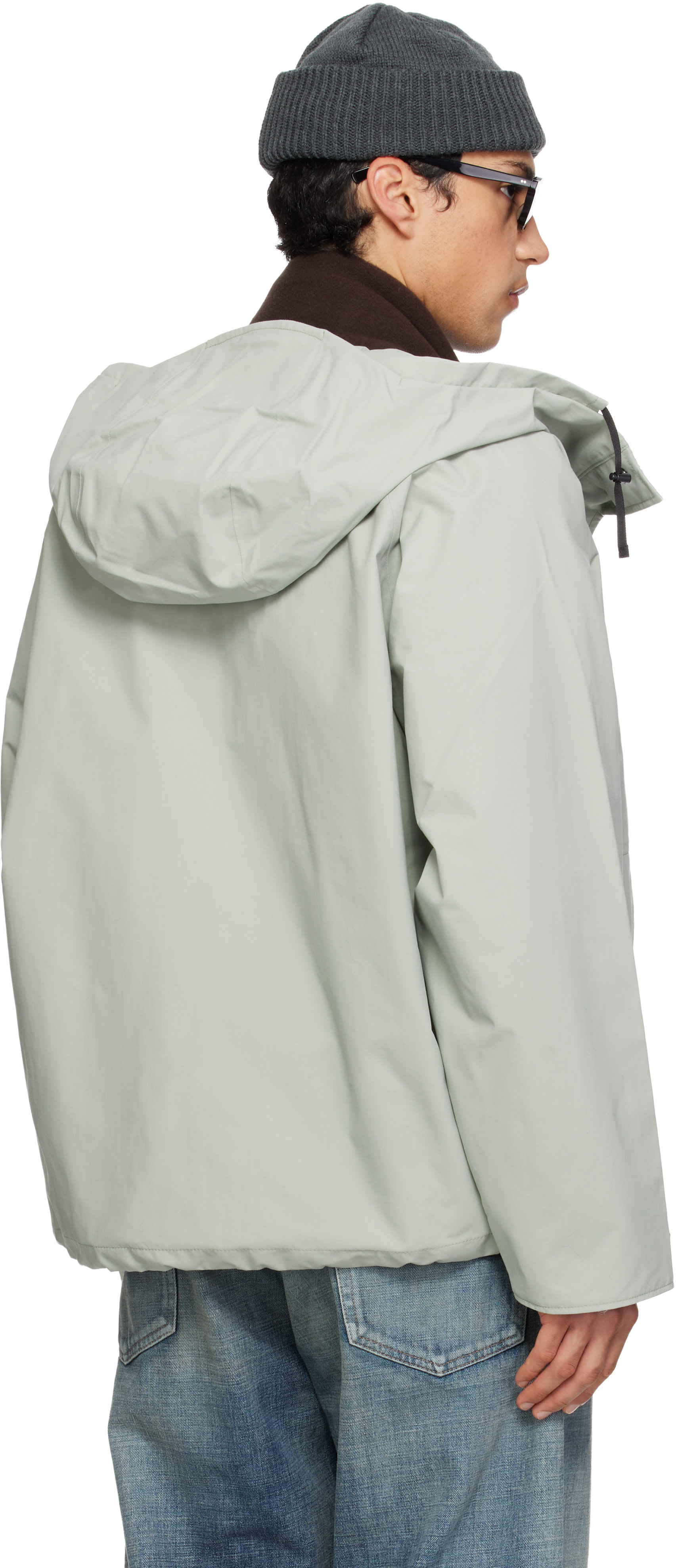 nanamica: Gray 2L Nylon GORE-TEX Cruiser Jacket | SSENSE