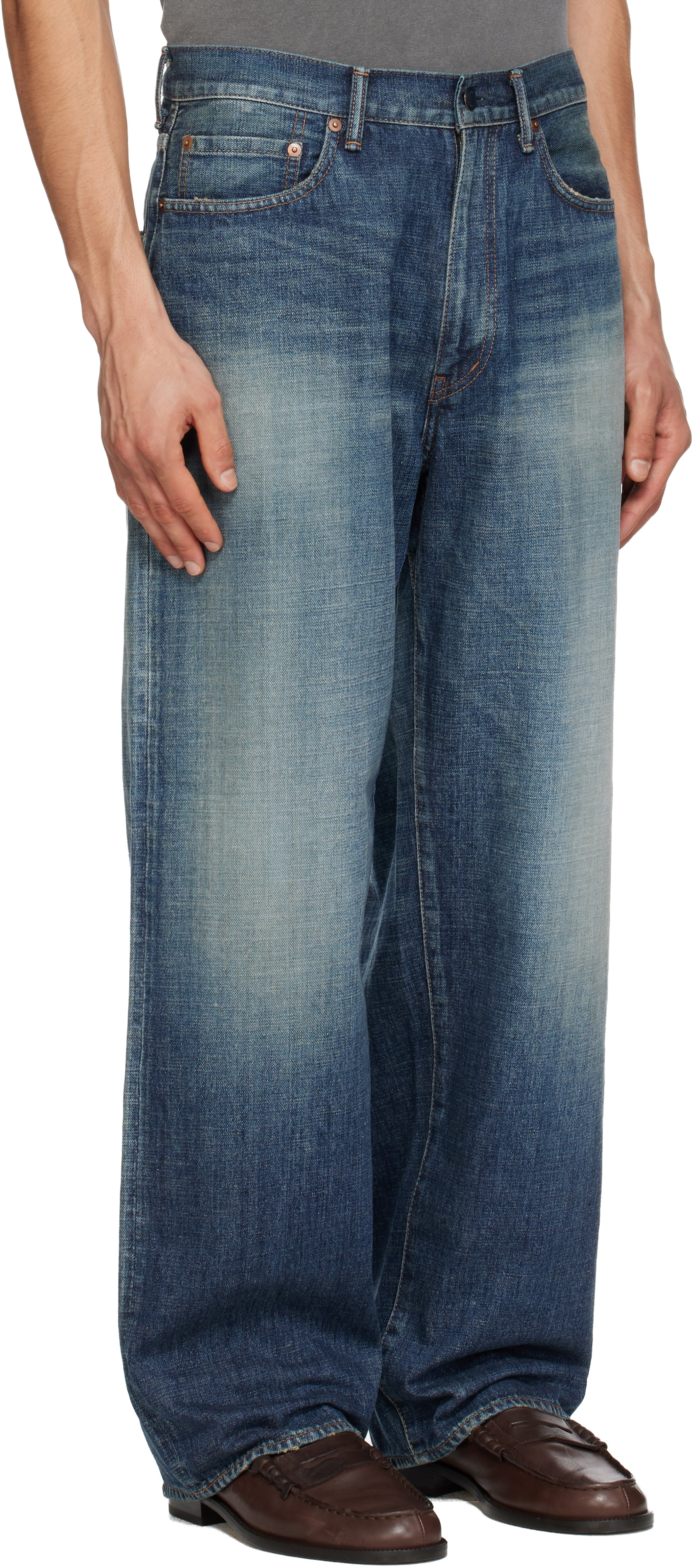 nanamica: Blue Selvage Jeans | SSENSE