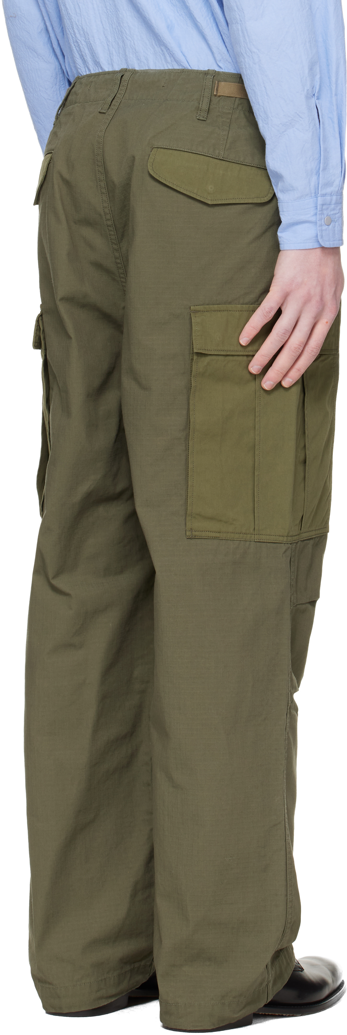 nanamica: Khaki Ripstop Cargo Pants | SSENSE