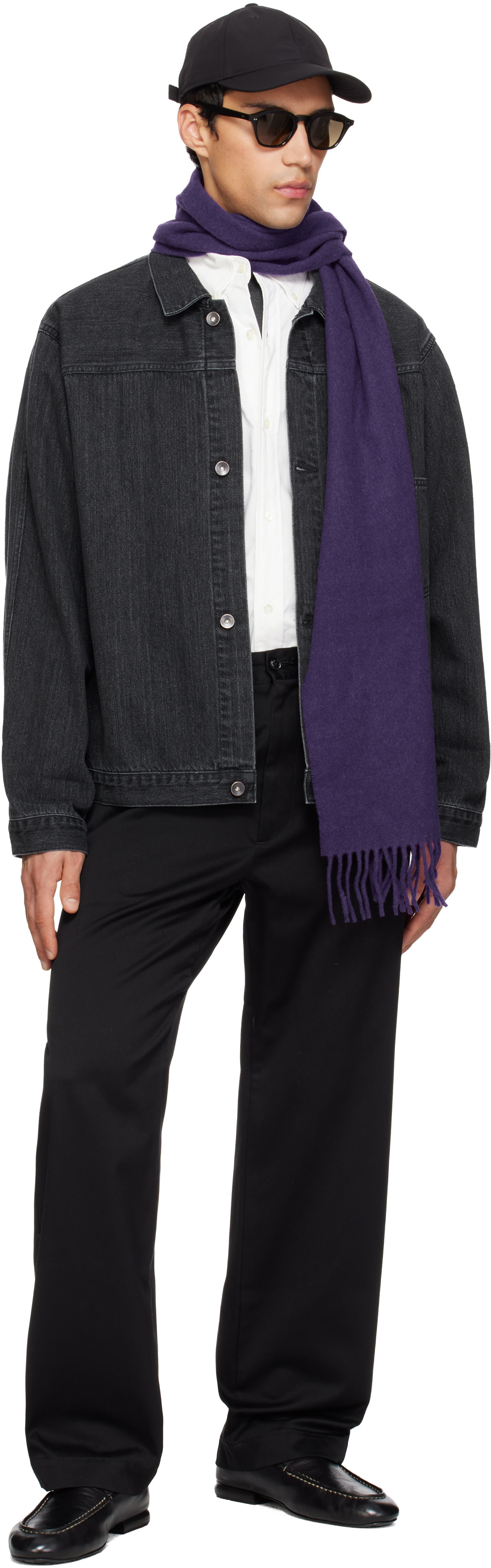 nanamica: Black Wide Straight Chino Trousers | SSENSE