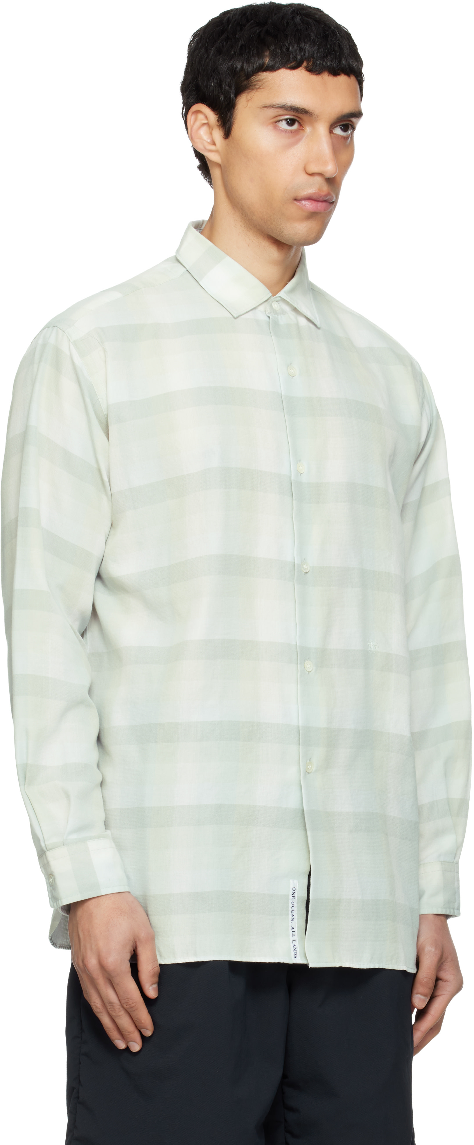 nanamica - Green Regular Collar Wind Shirt