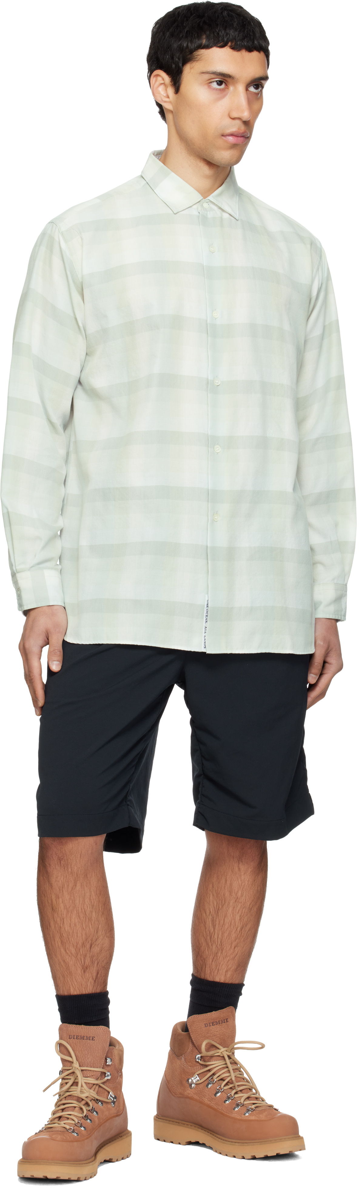 nanamica - Green Regular Collar Wind Shirt