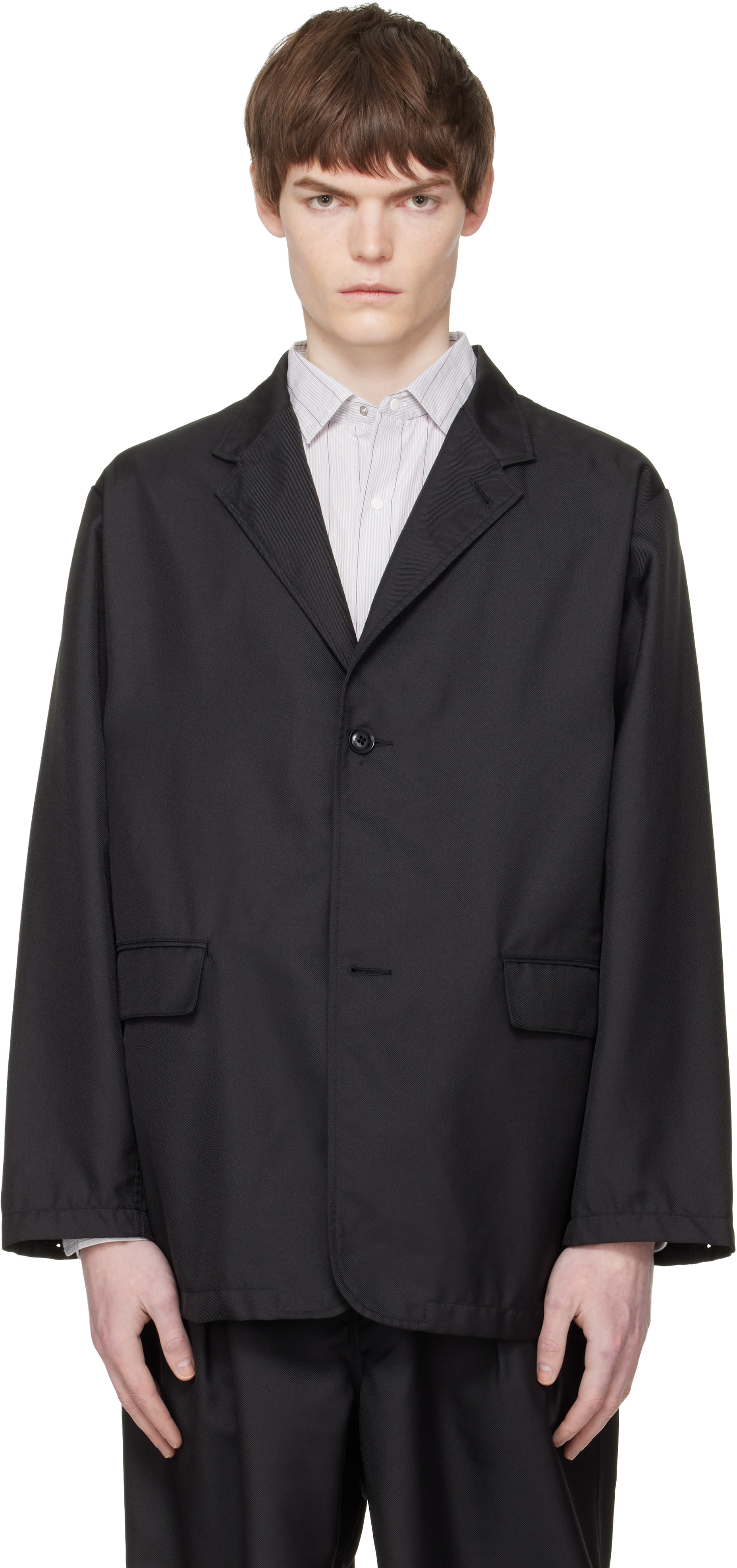 nanamica - Black Polyester Twill Club Blazer