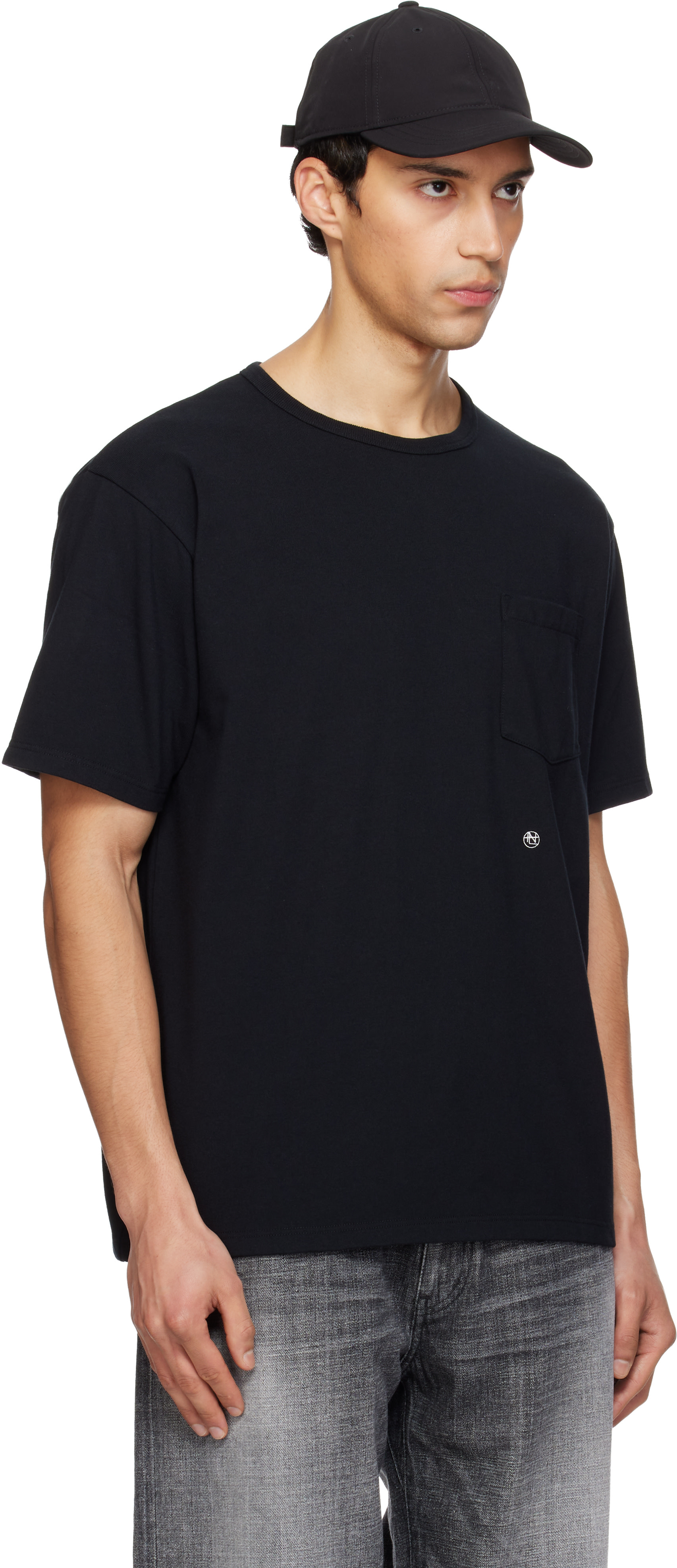 トップス nanamica COOLMAX Jersey Pocket Tee nanamica: Black COOLMAX Jersey Pocket T-shirt | SSENSE
