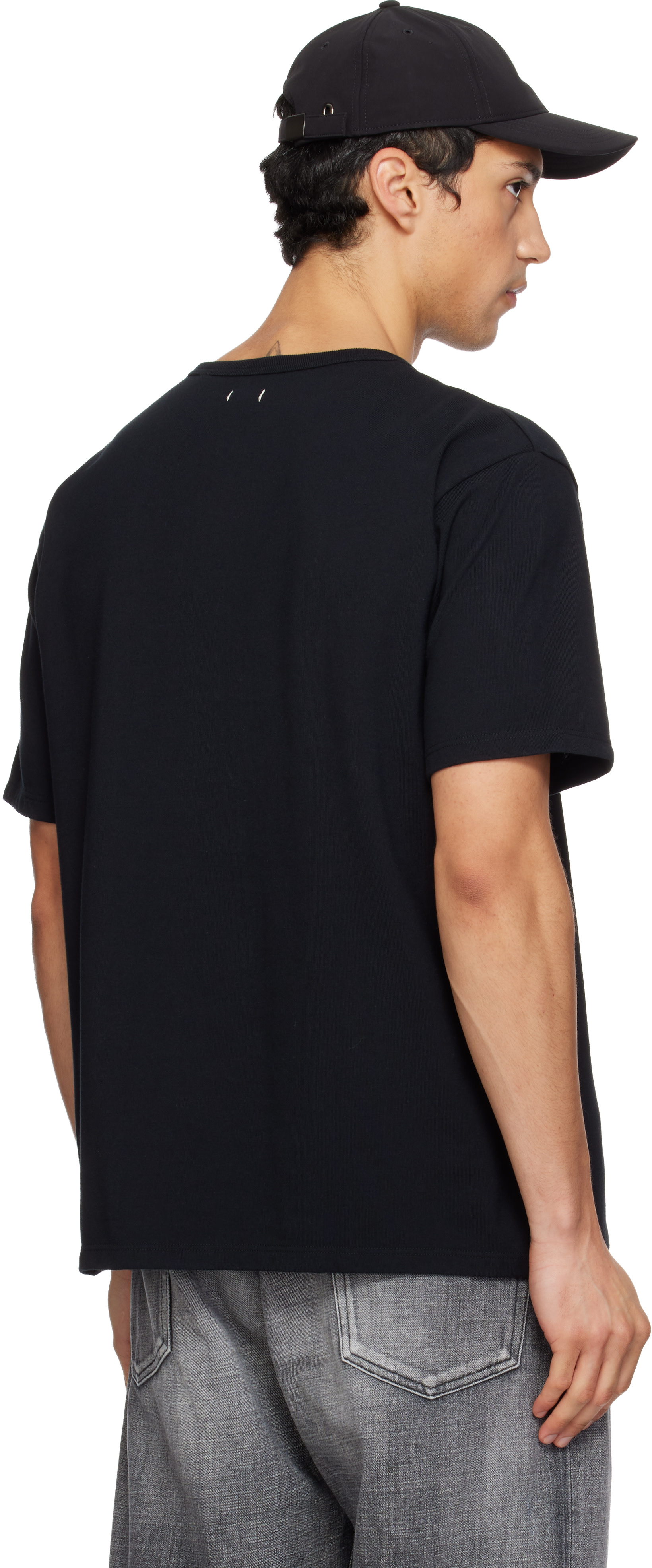nanamica: Black COOLMAX Jersey Pocket T-shirt | SSENSE