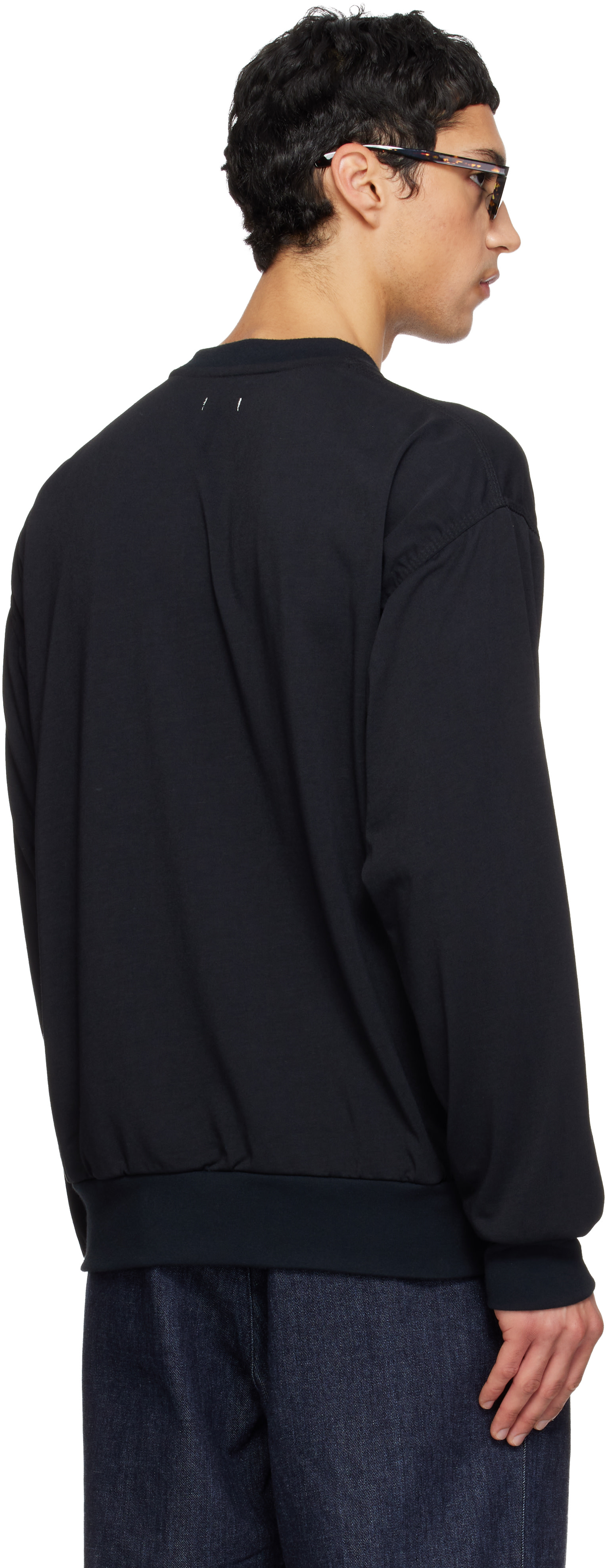 nanamica - Black Polyester Jersey L/S T-shirt