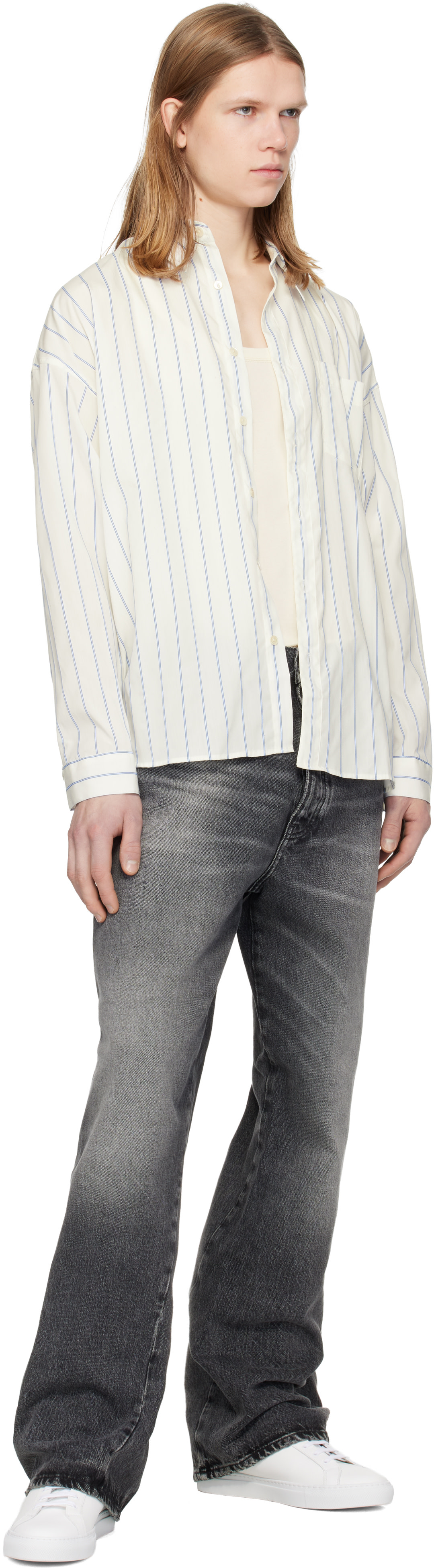 Sunflower: Black Wide Twist Jeans | SSENSE