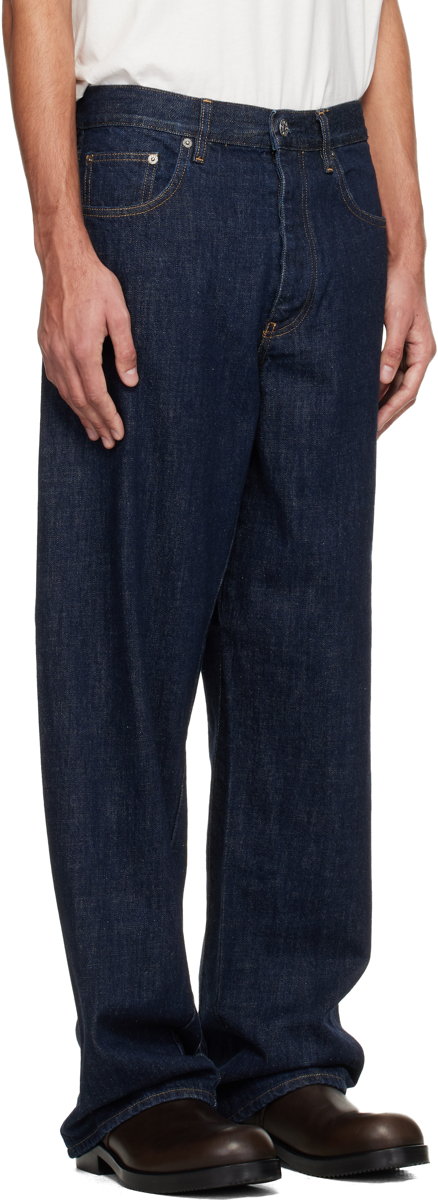 Sunflower - Blue Wide Twist Jeans