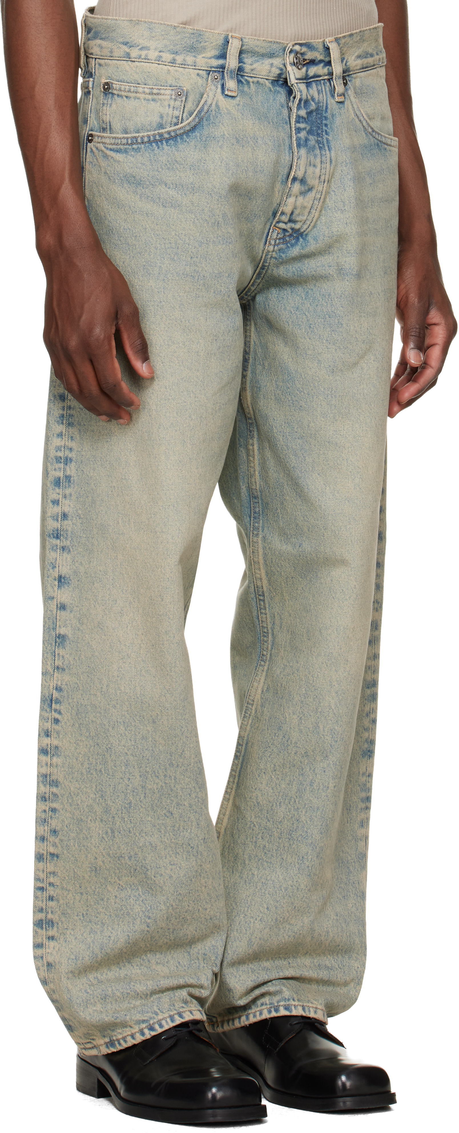 Sunflower: Blue Loose Jeans | SSENSE