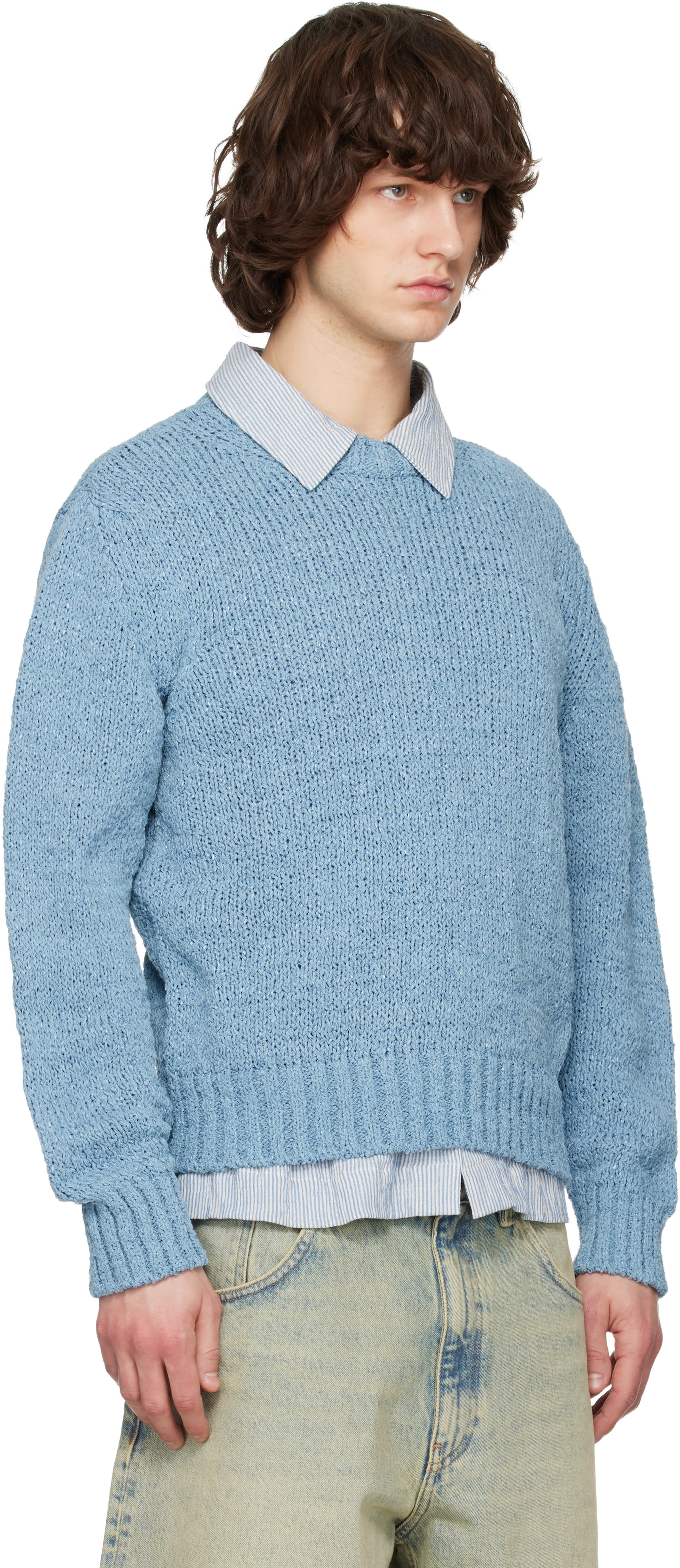 Sunflower - Pull Frederik bleu en coton