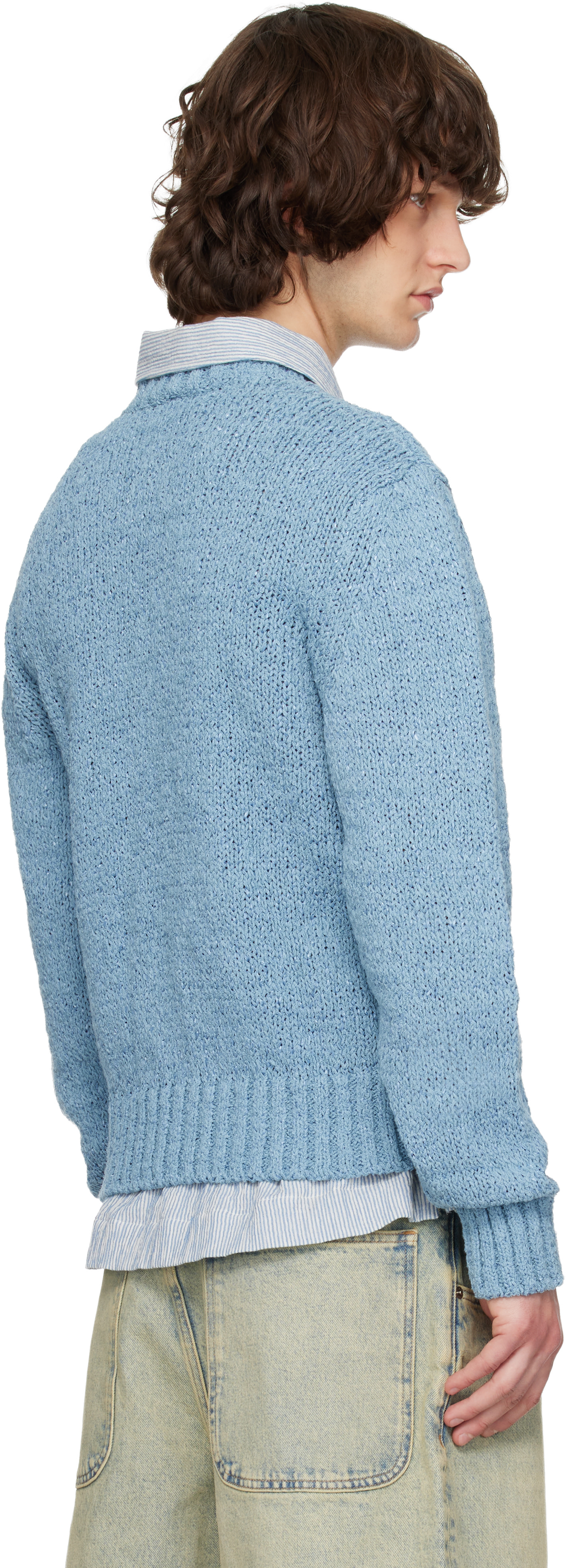 Sunflower - Pull Frederik bleu en coton