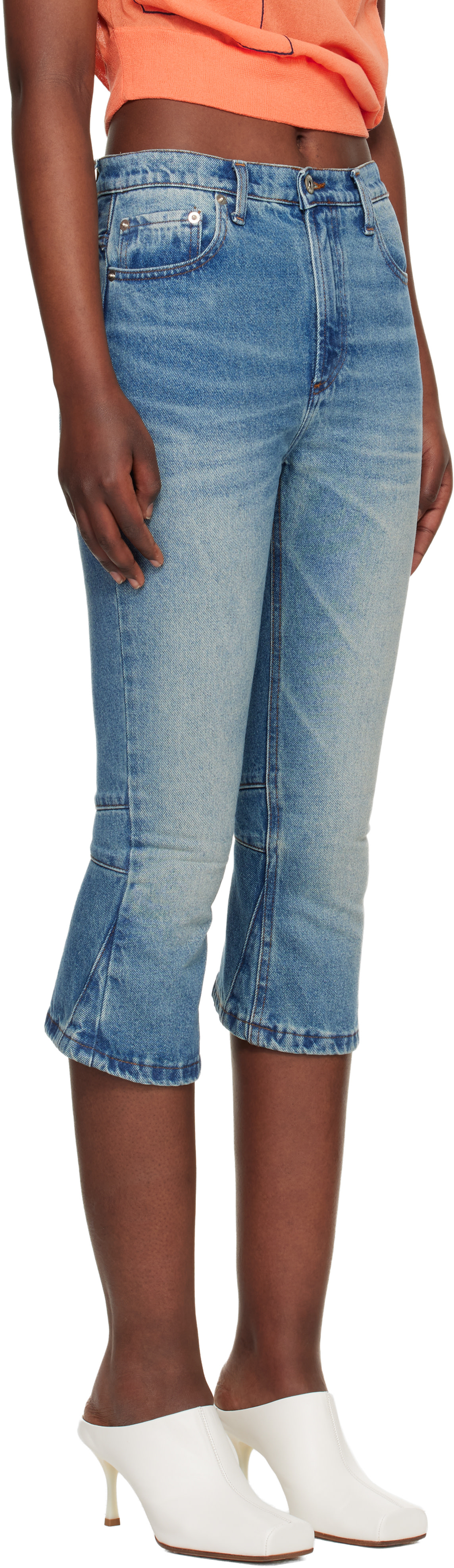 Edward Cuming - Capri Jerk bleu en denim