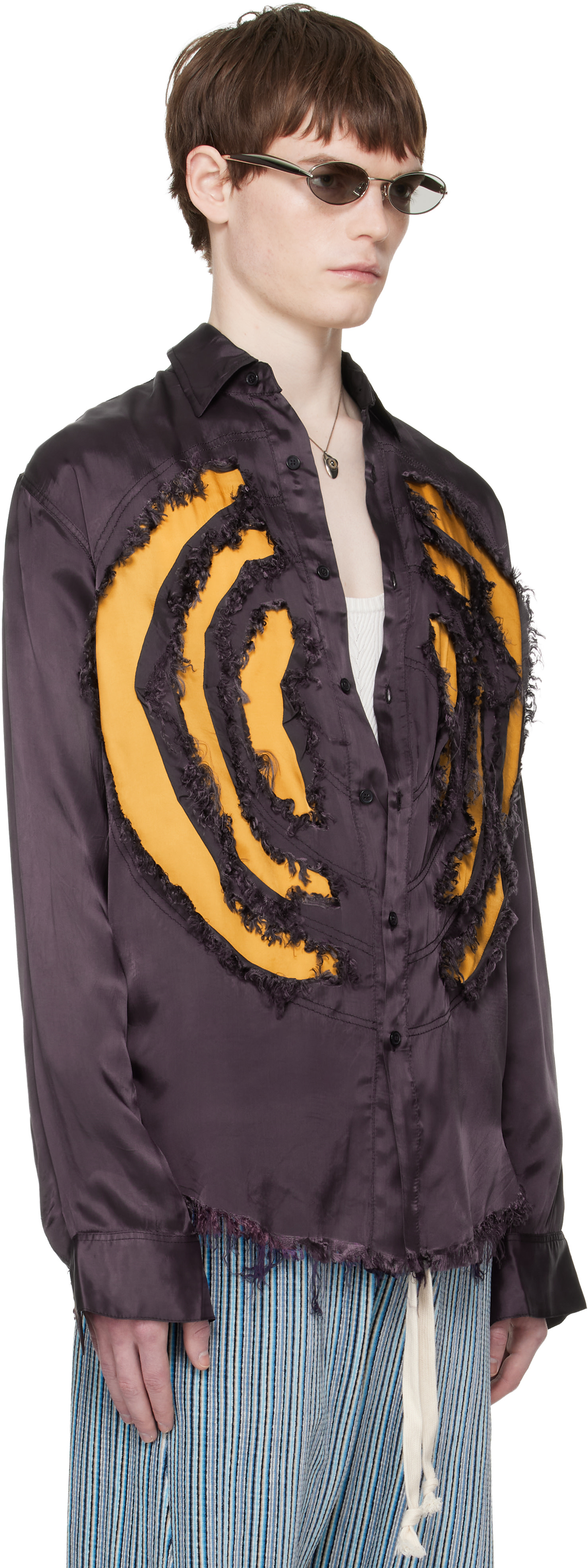 Edward Cuming - Chemise Vortex Lung mauve