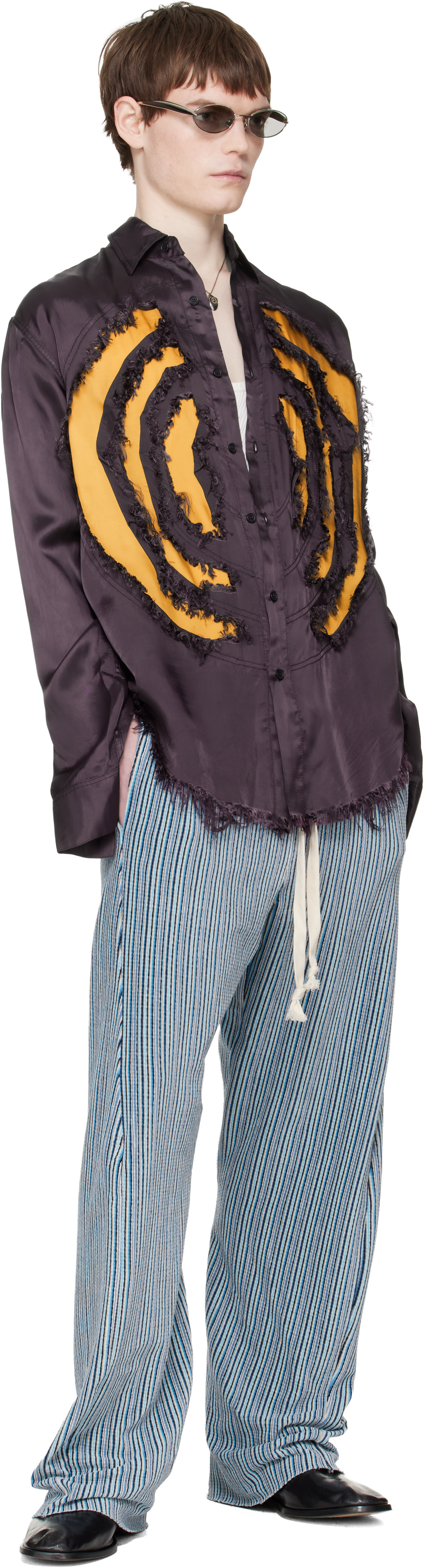 Edward Cuming - Chemise Vortex Lung mauve