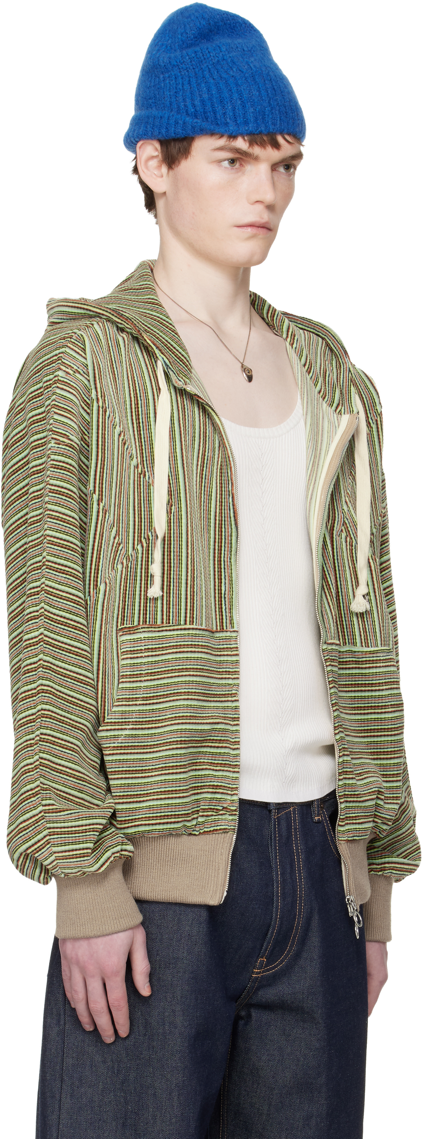 Edward Cuming - Pull à capuche Flex vert