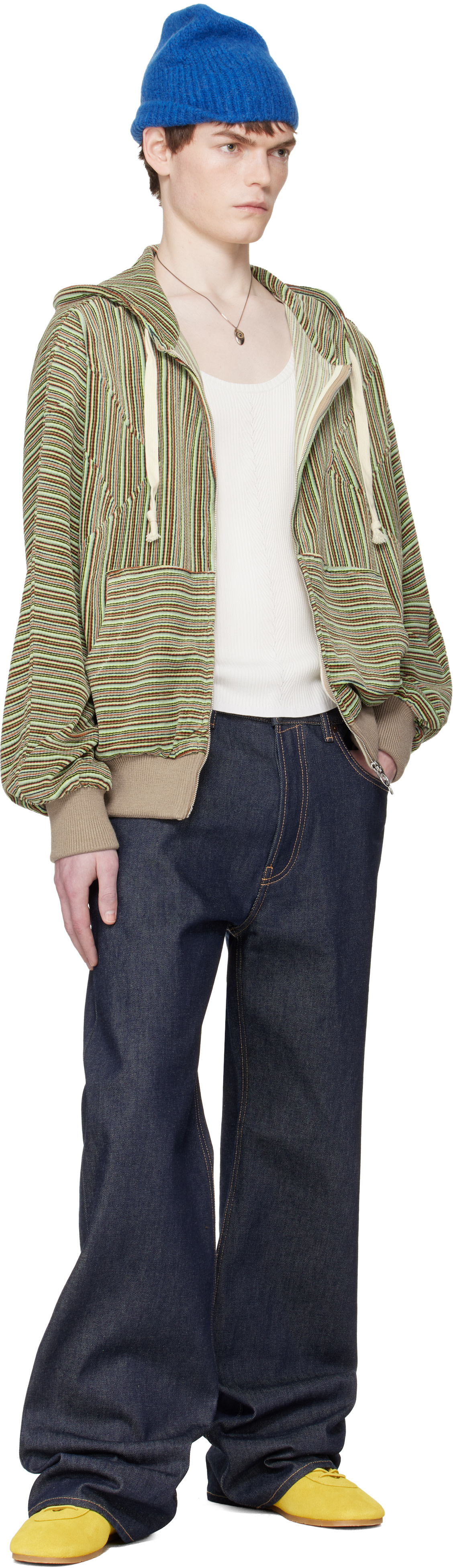 Edward Cuming: Green Flex Hoodie | SSENSE