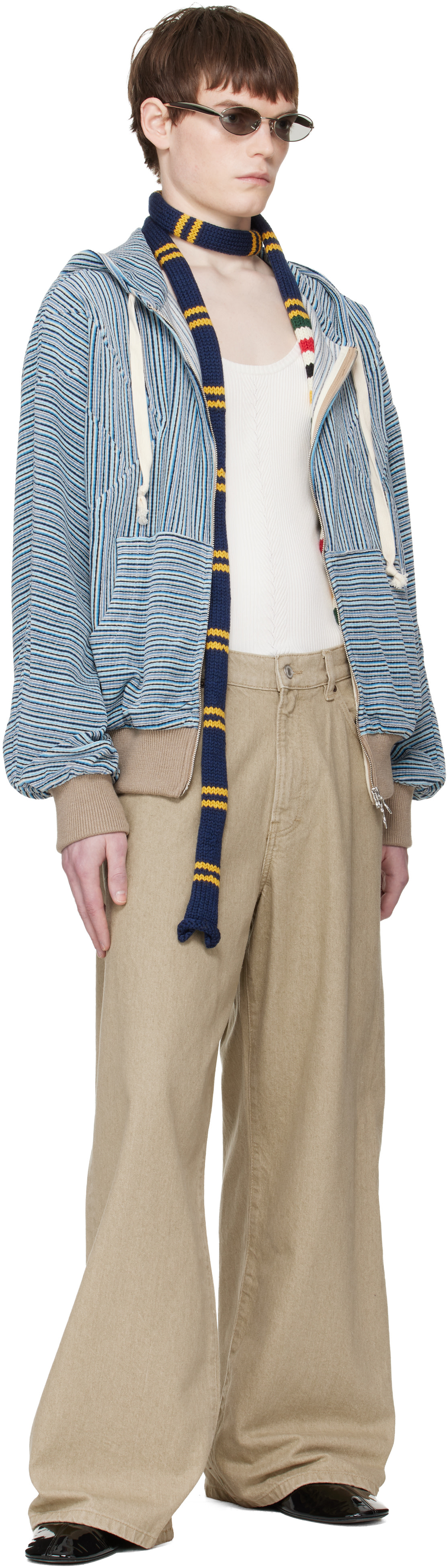 Edward Cuming - Pull à capuche Flex bleu
