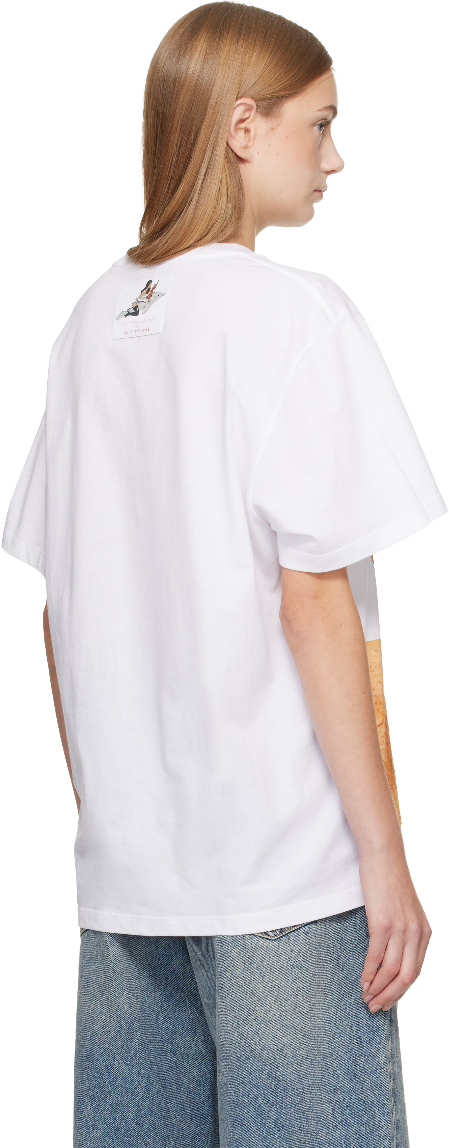 Stella McCartney: White Jeff Koons Edition 'Doggy Style' T-shirt