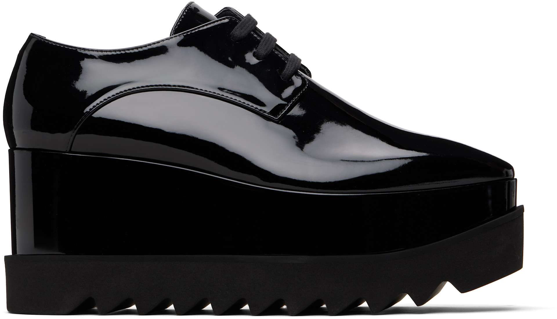 Stella McCartney - Derbys noirs à semelle Elyse et à plateforme édition limitée