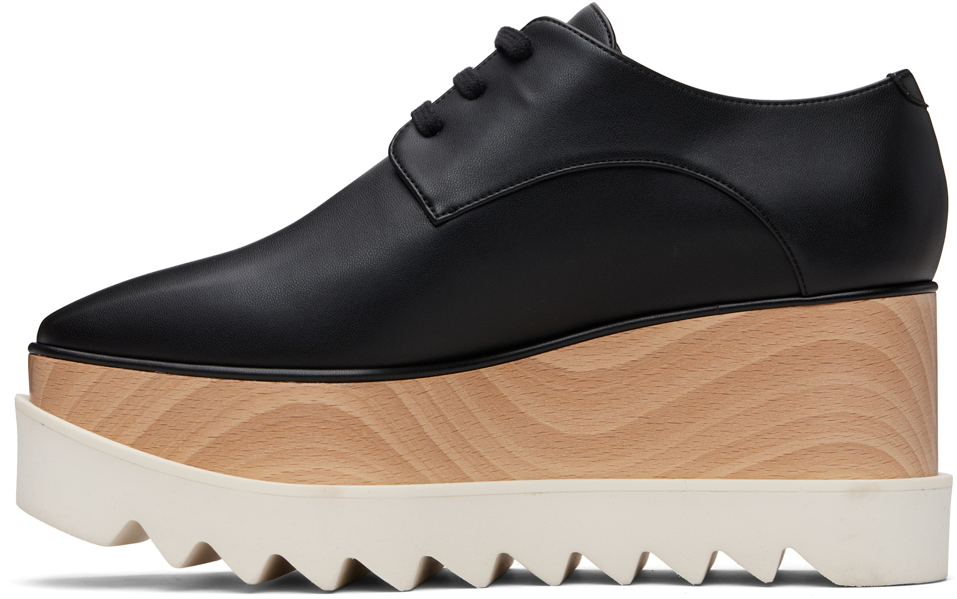 Stella McCartney - Derbys noirs à semelle Elyse à plateforme