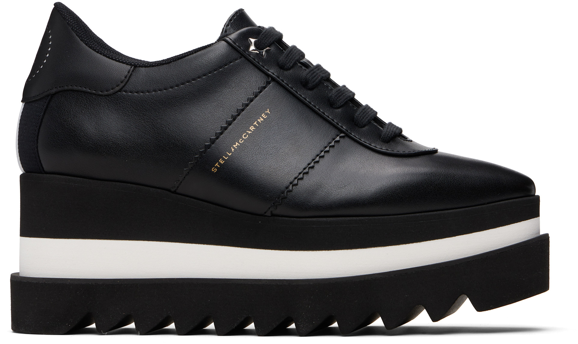 Stella McCartney - Baskets Sneak-Elyse noires à plateforme