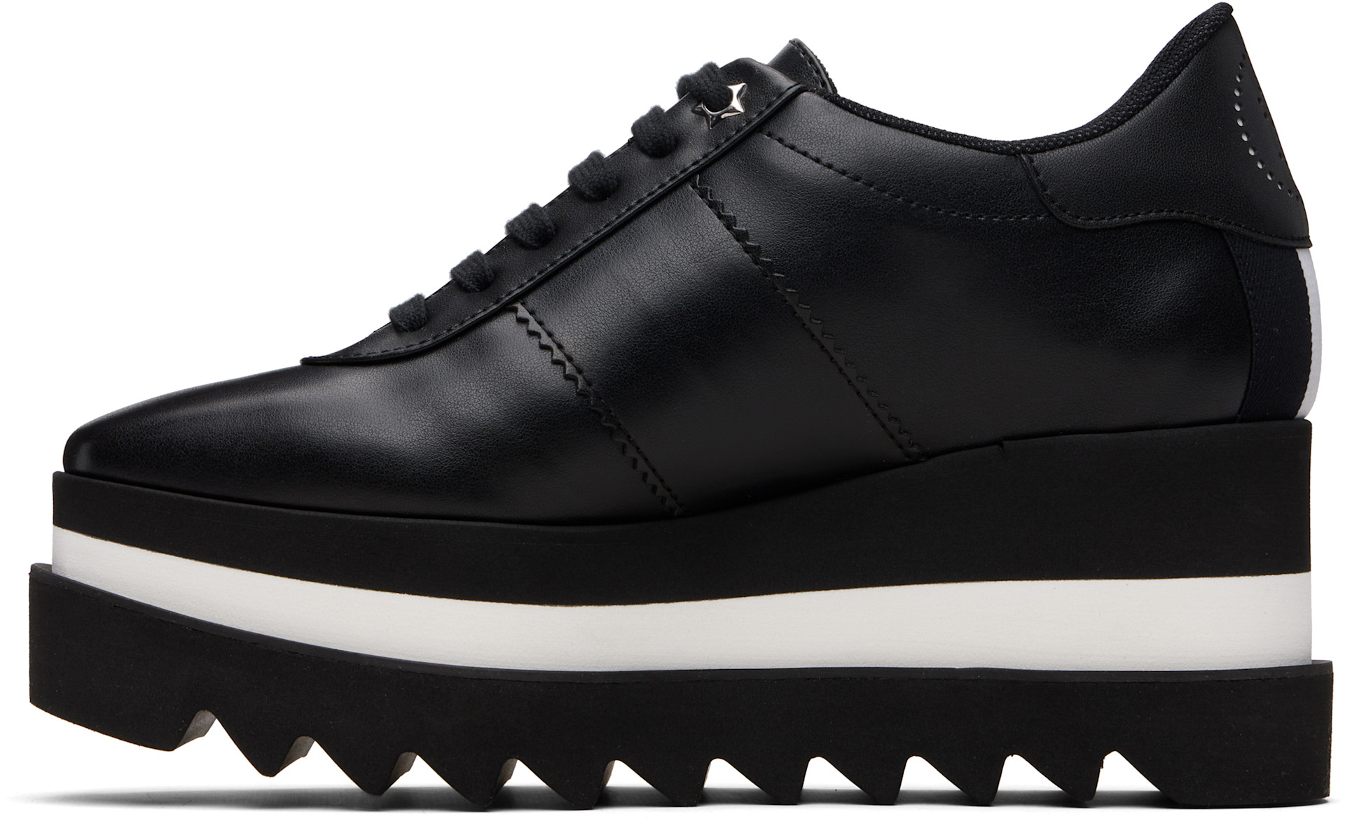 Stella McCartney - Baskets Sneak-Elyse noires à plateforme