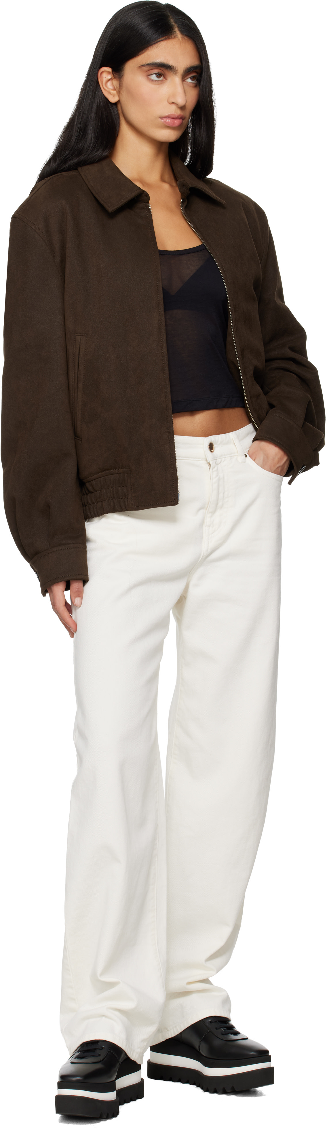 Stella McCartney - Baskets Sneak-Elyse noires à plateforme
