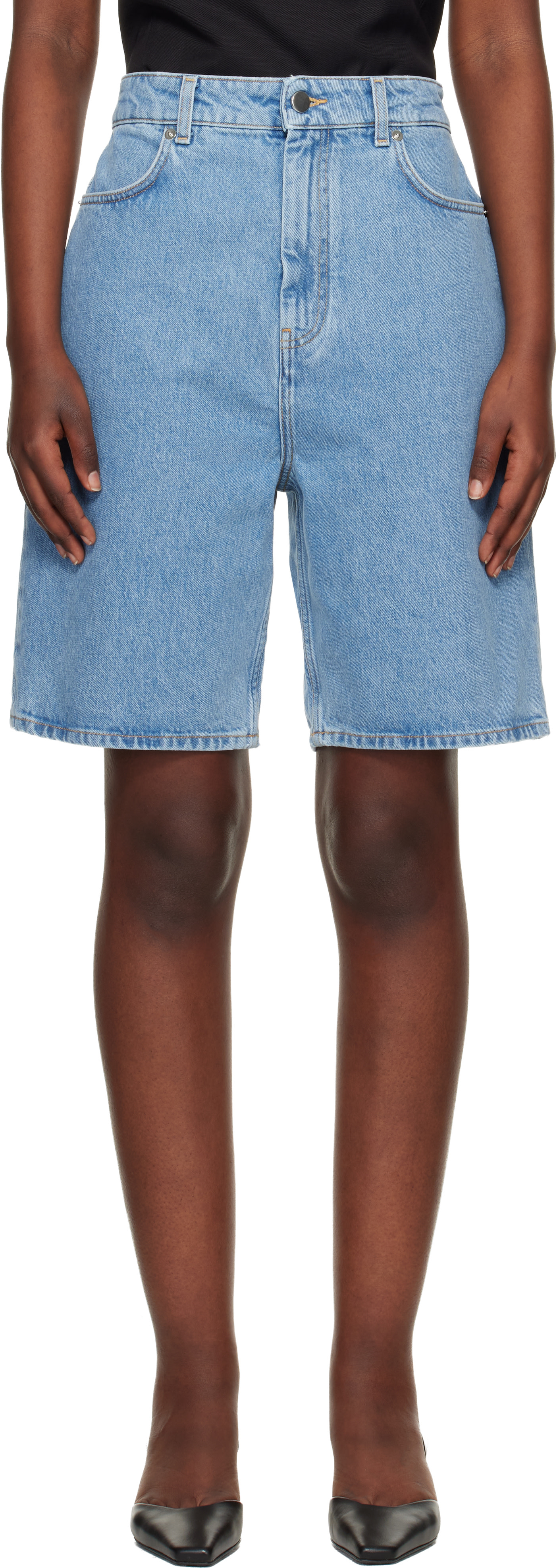 Loulou de Saison - Short Isu Lds bleu en denim