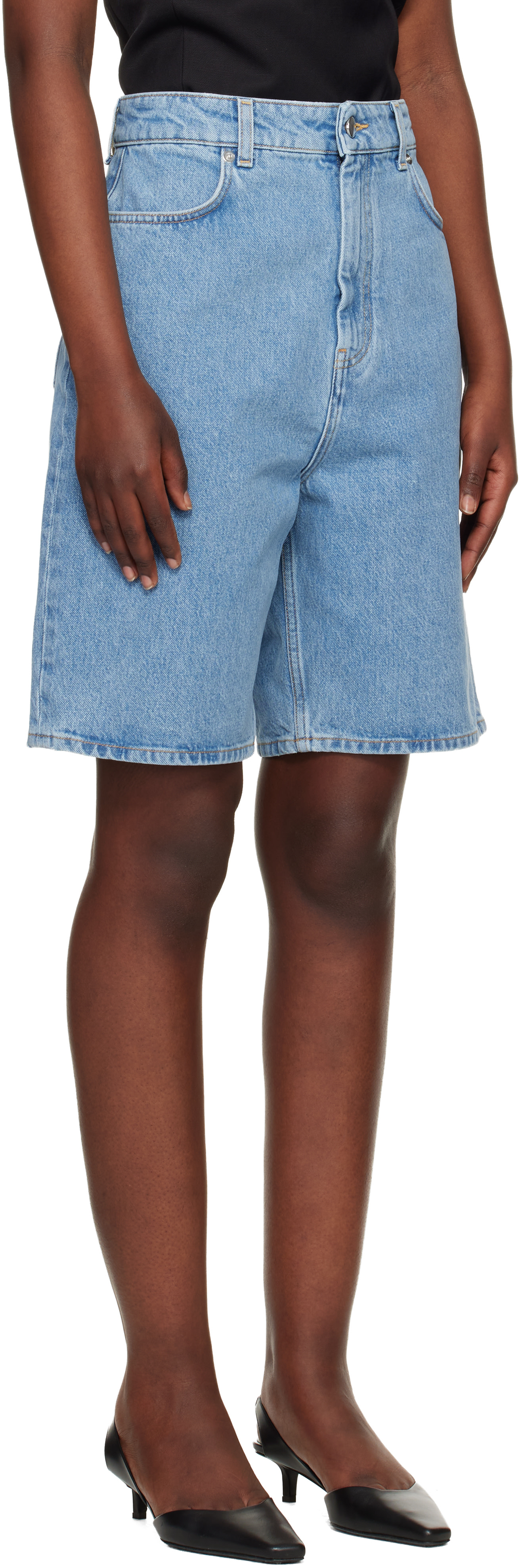 Loulou de Saison - Short Isu Lds bleu en denim