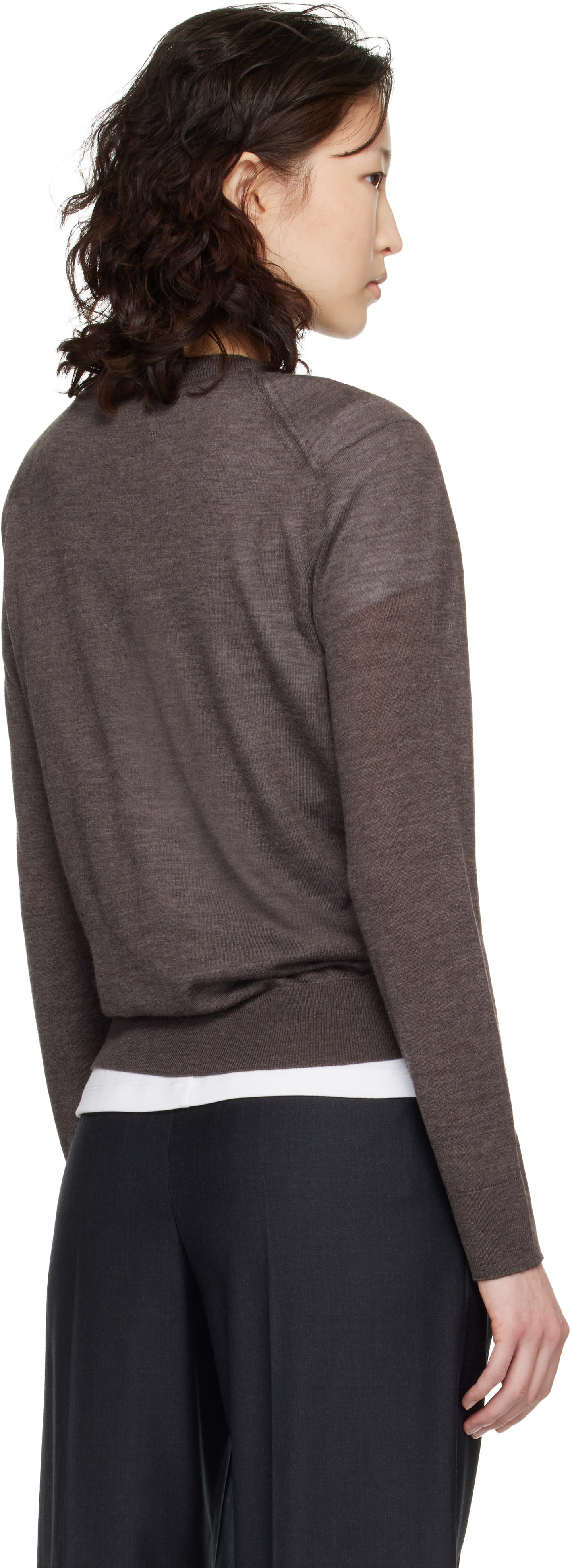 Loulou de Saison - Pull Ditto Fluid brun