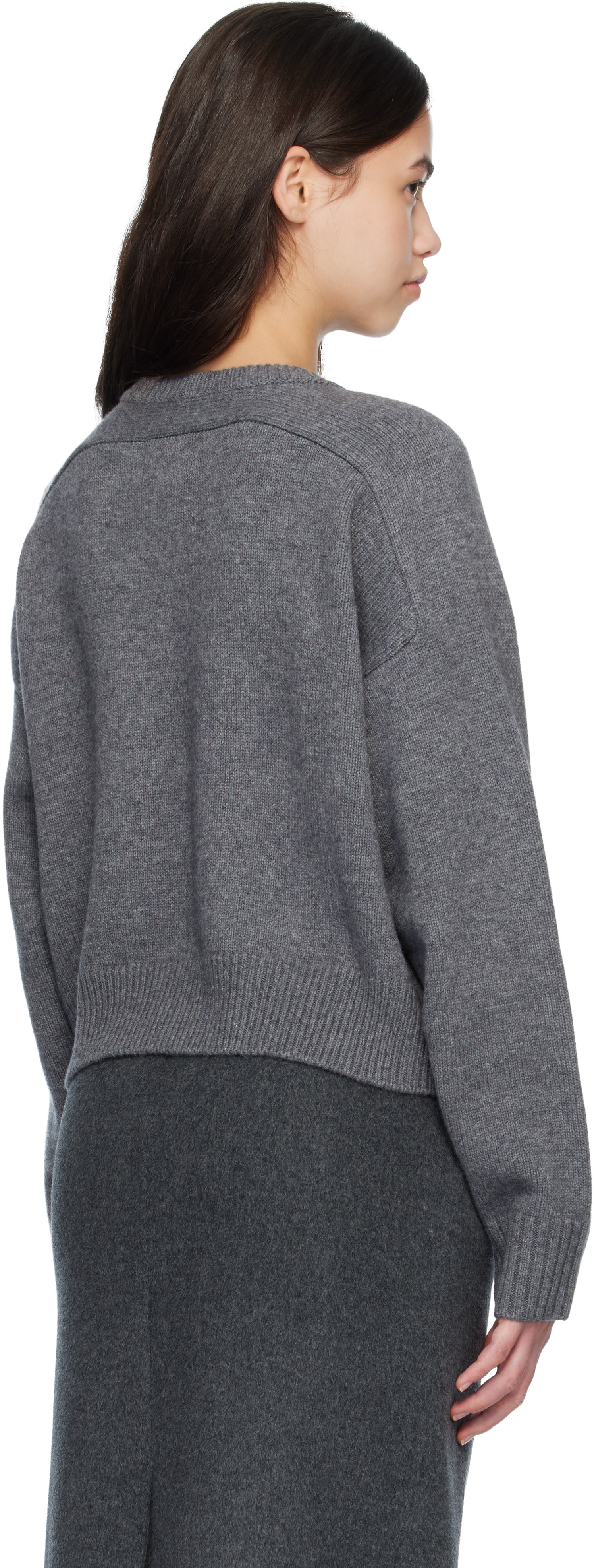 Loulou de Saison - Pull écourté Bruzzi gris