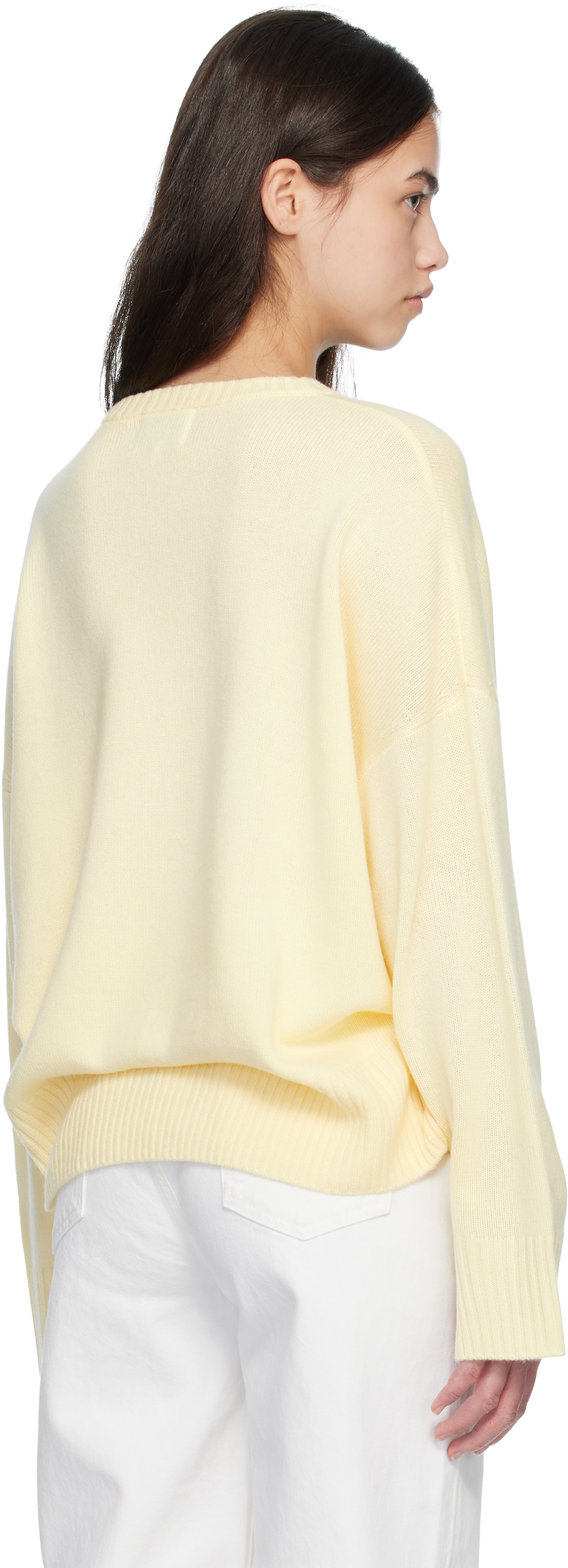 Loulou de Saison - Pull Anton blanc cassé en cachemire