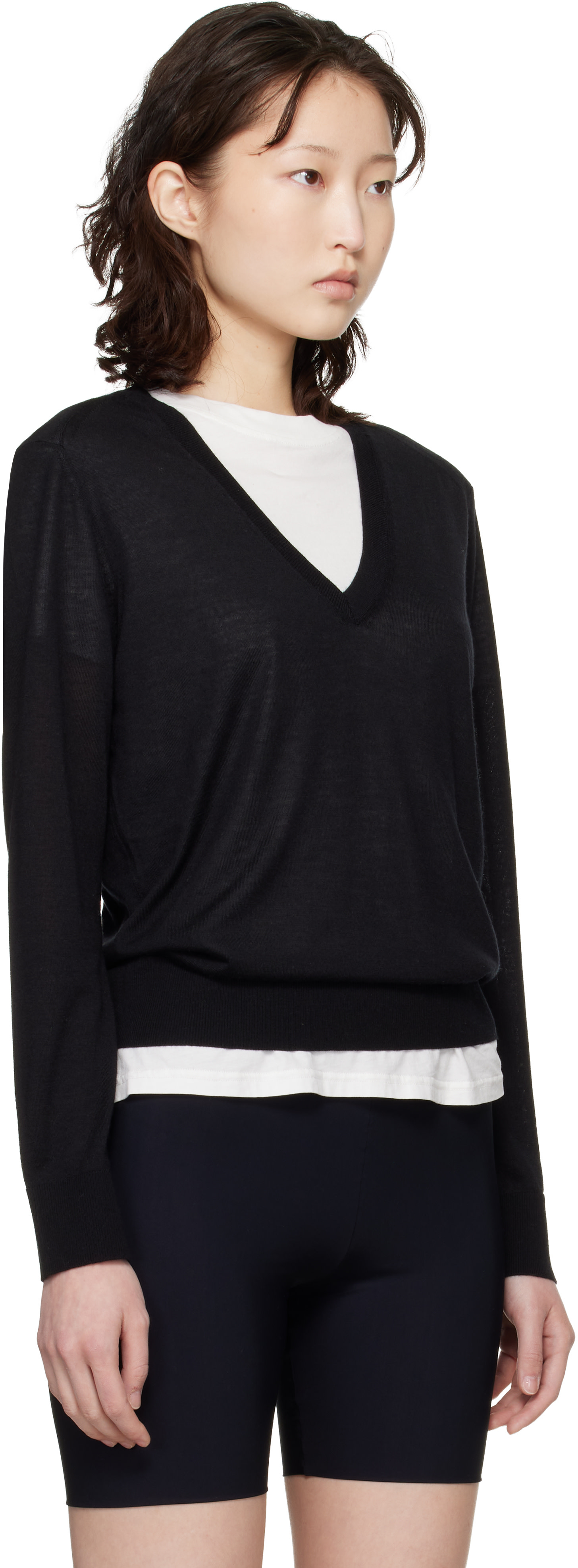 Loulou de Saison - Pull Julio LDS noir en cachemire
