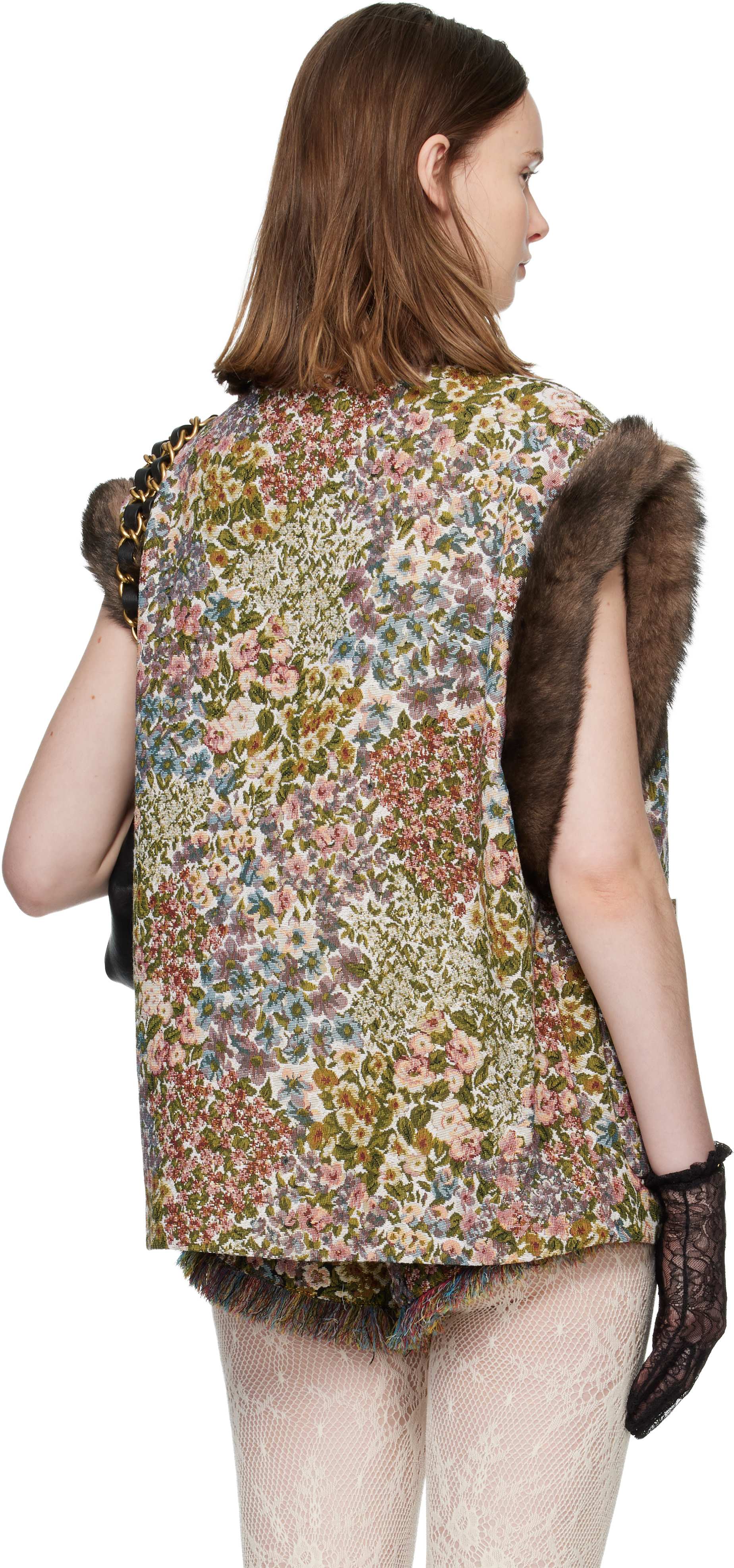 Valentino: Multicolor Gobelin Après L'Hiver Fiorellini Vest | SSENSE