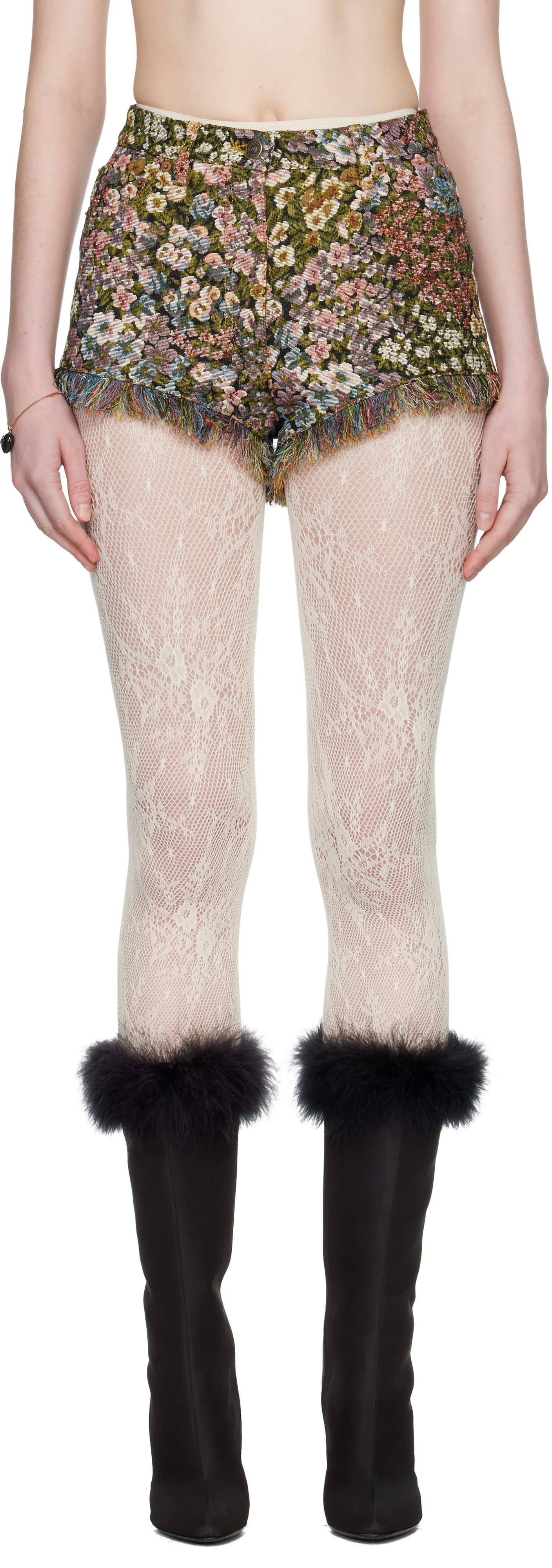 Valentino: マルチカラー Après L'Hiver Fiorellini ゴブラン ショート