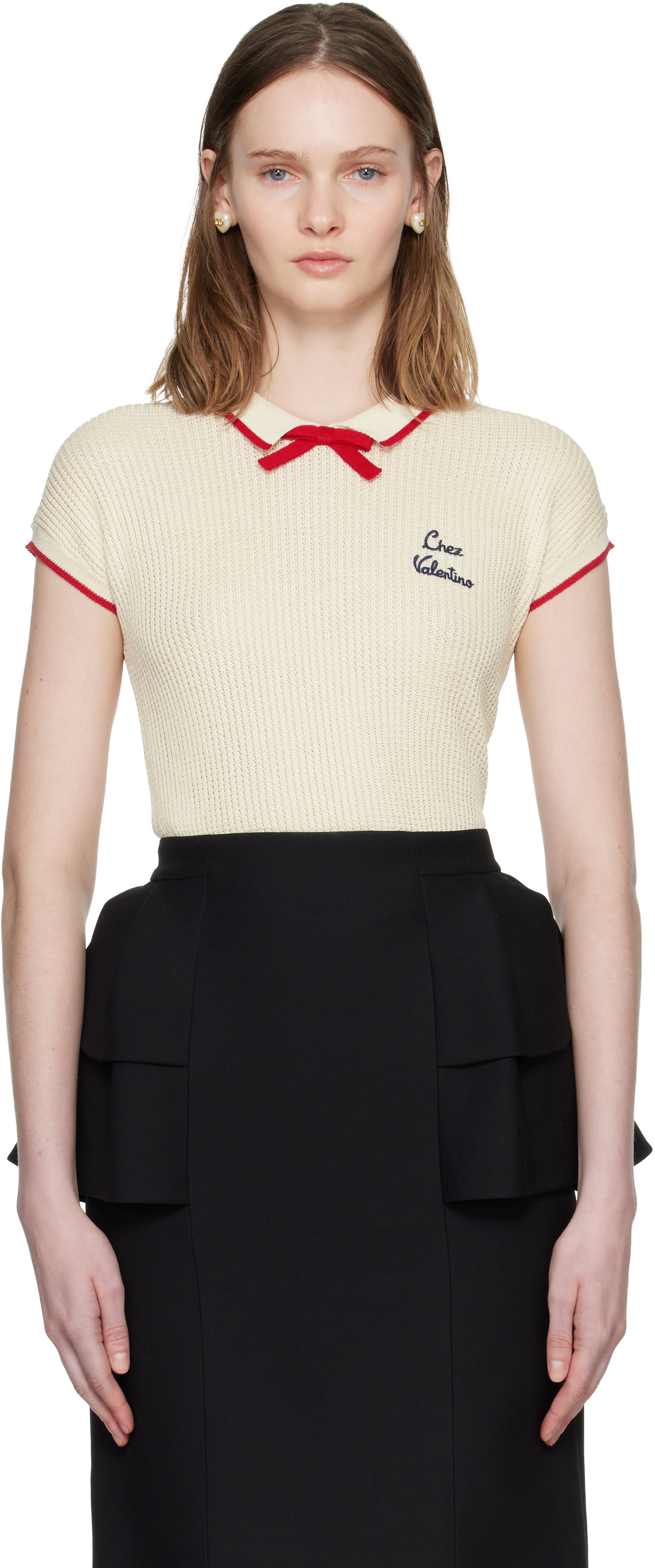 Bibiy. PENELOPE COLLAR KNIT ペネロペカラーニット PENELOPE COLLAR KNIT/159cm/着用サイズF｜Bibiy.
