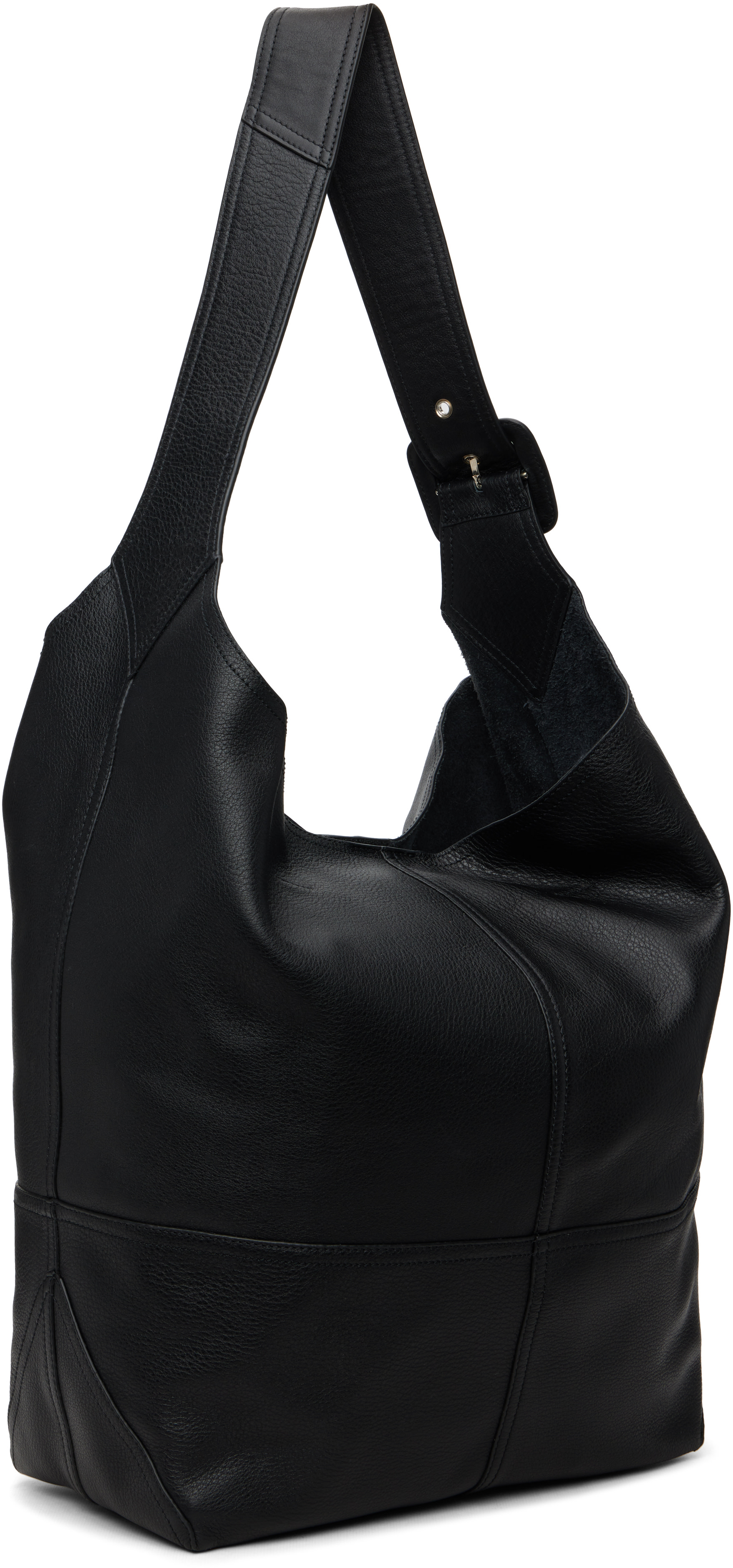AMI Paris: ブラック Taurillon Leather Etienne クロスボディバッグ