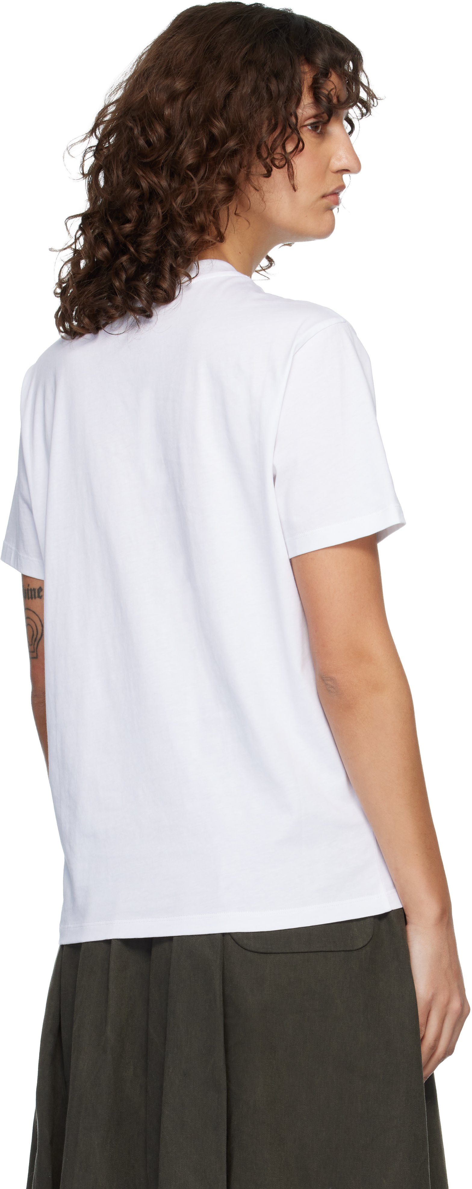 AMI Paris: White Ami de Coeur T-shirt | SSENSE