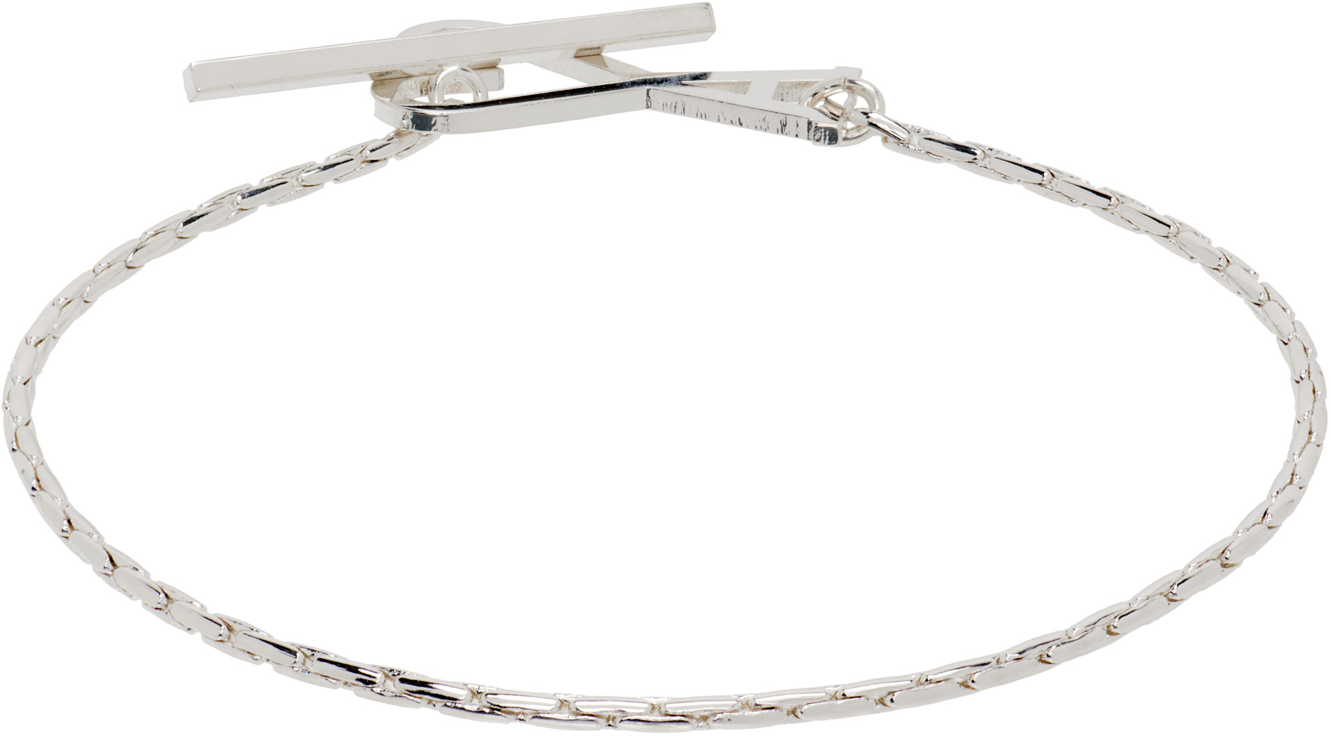 AMI Paris: Ami de Coeur Chain Bracelet | SSENSE