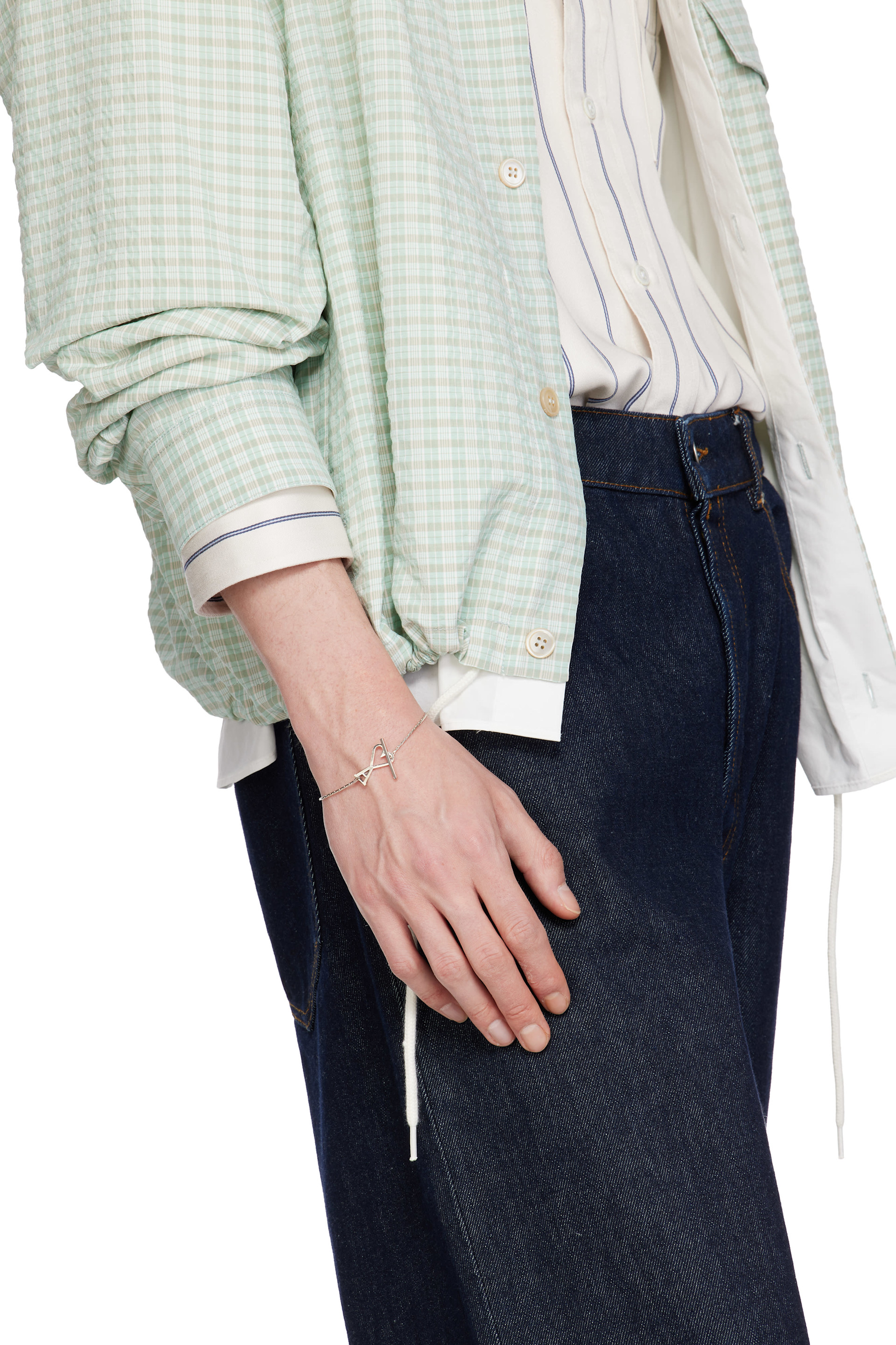 AMI Paris: Ami de Coeur Chain Bracelet | SSENSE