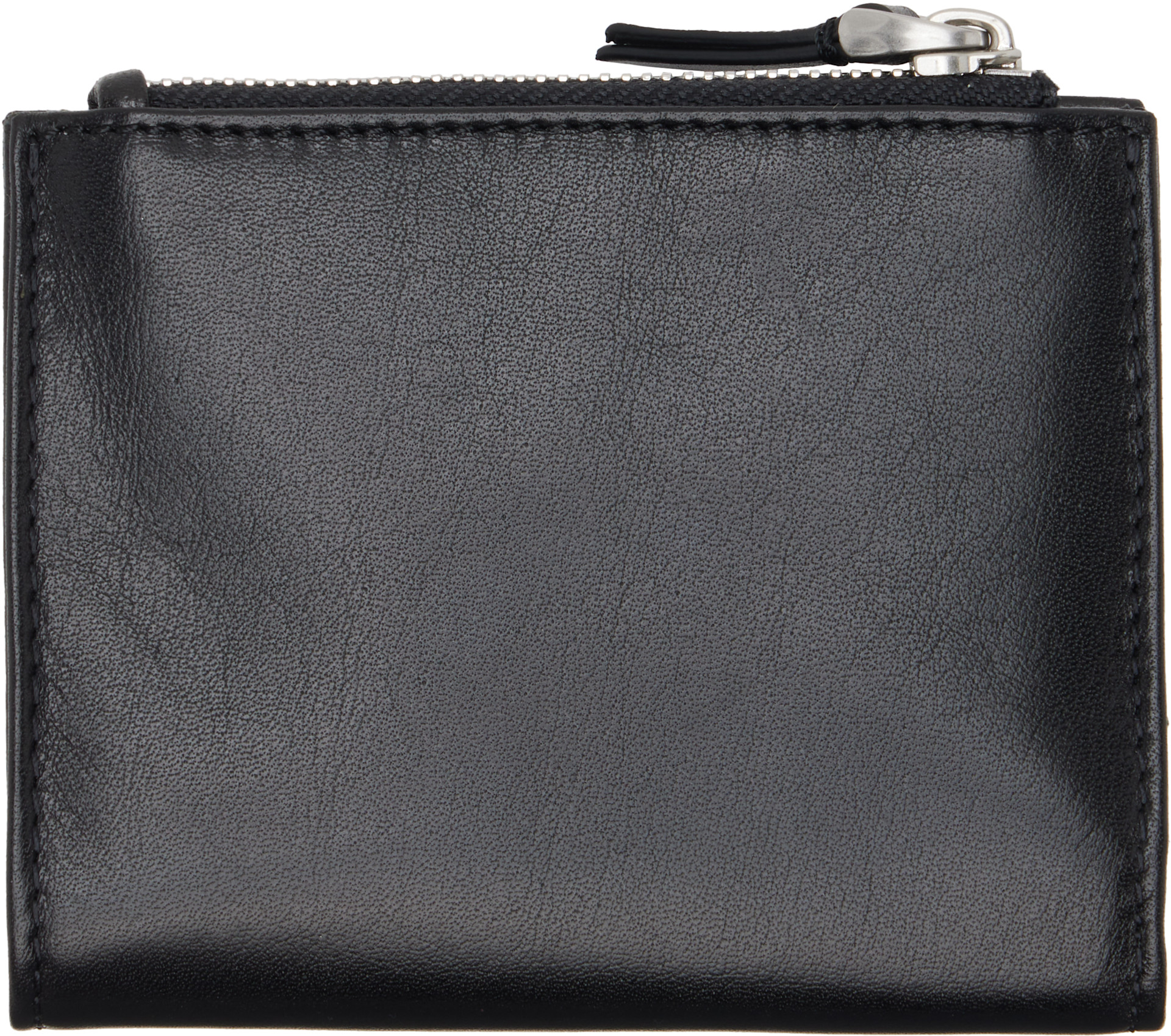 AMI Paris: ブラック Cowhide Leather 'Voulez-Vous' Folded 財布