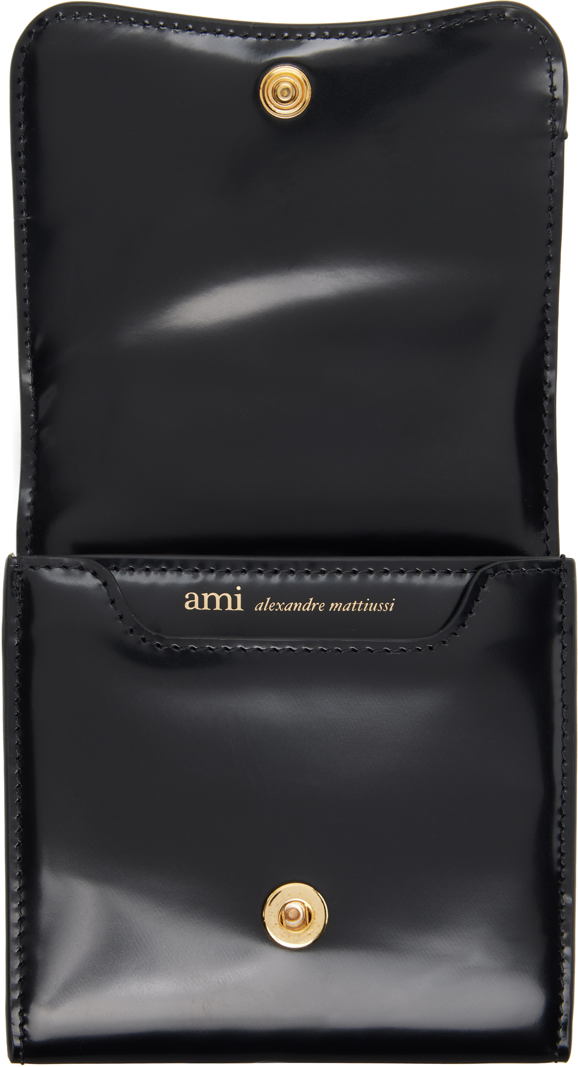AMI Paris - Black Paris Paris Compact Wallet