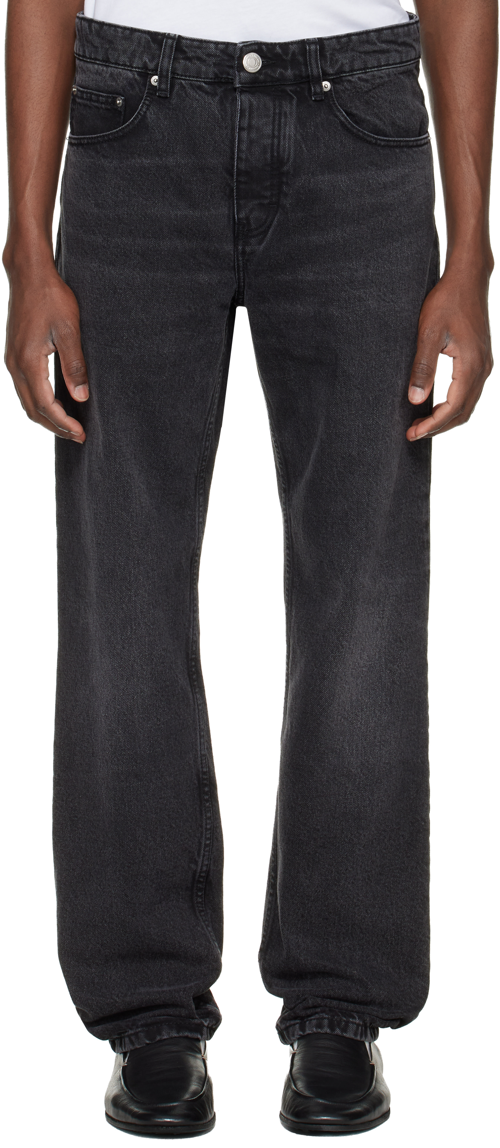 AMI Paris - Black Cotton Classic Fit Jeans