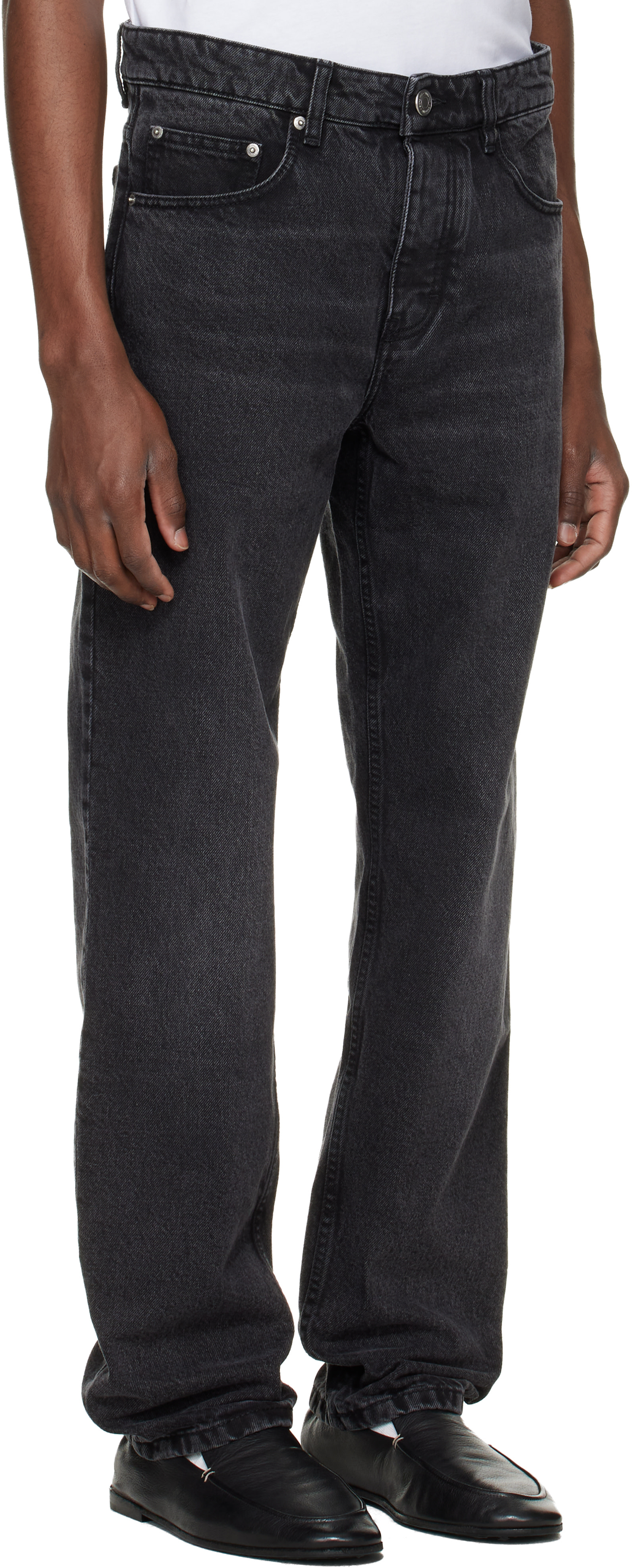AMI Paris - Black Cotton Classic Fit Jeans