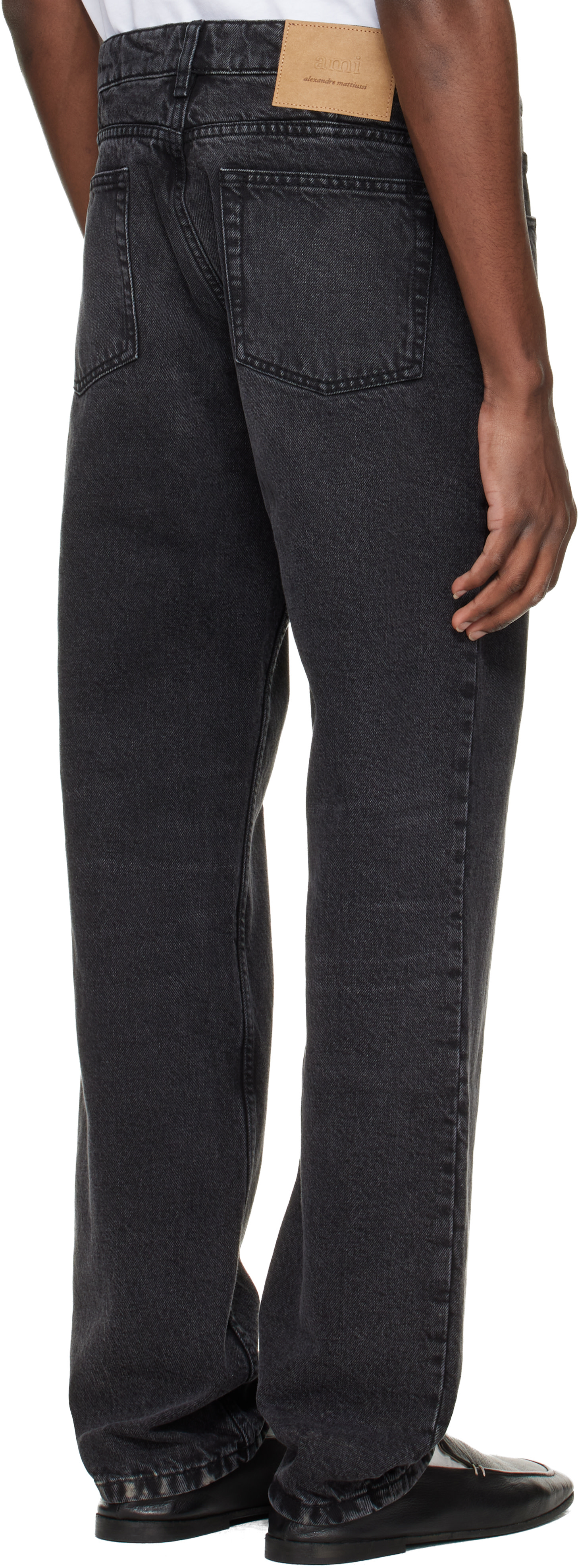 AMI Paris - Black Cotton Classic Fit Jeans