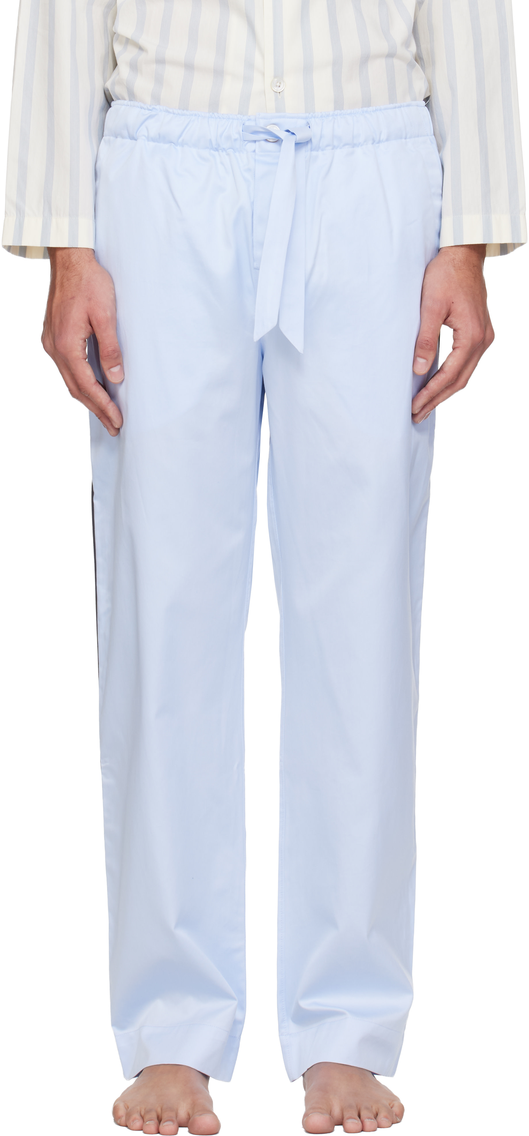 Tekla - Blue Sateen Pyjama Pants